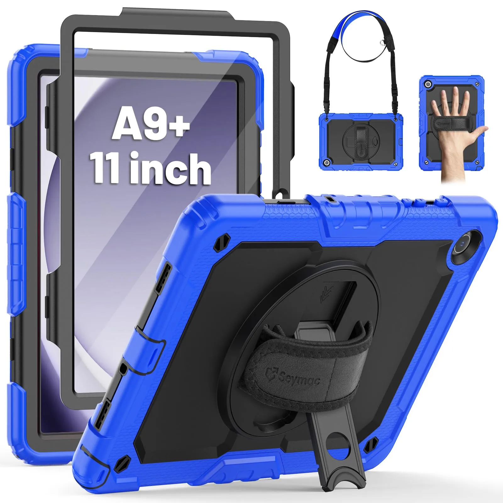 SEYMAC Cover per Samsung Galaxy Tab A9+ / A9 Plus - 11 Pollici 2023, Blu - immagine 1