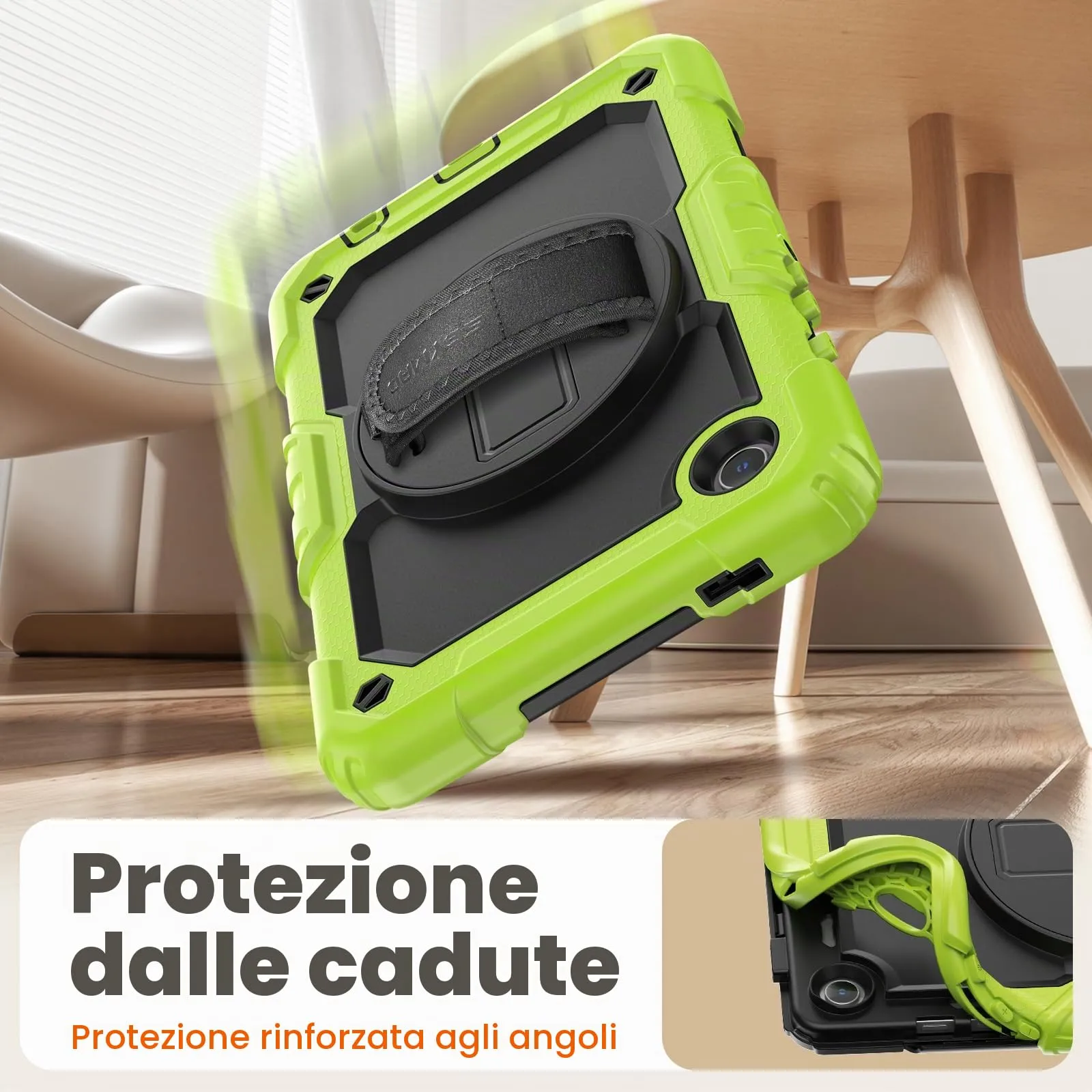 SEYMAC Cover per Samsung Galaxy Tab A9-8,7 Pollici 2023, Verde - immagine 6