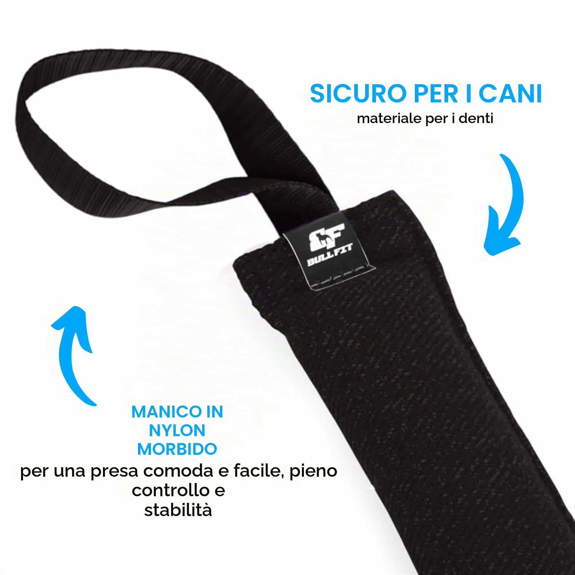 Bull Fit Manicotto per cani, con due fiocchi, 30 cm, nero - immagine 2
