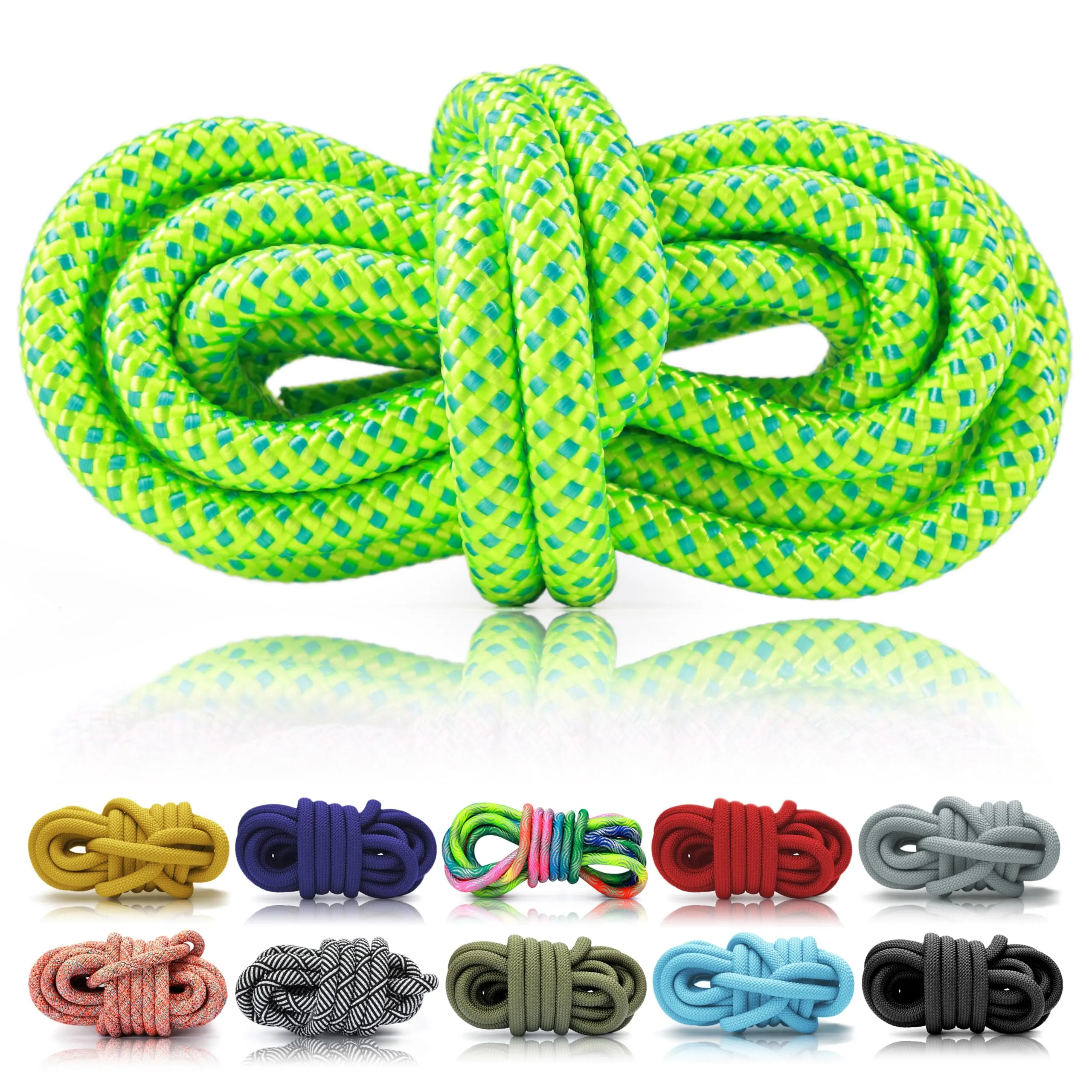 Ganzoo corda PPM 5 m in polipropilene multifilamento, diametro 10 mm, verde turchese, corda a treccia per fai da te, perfetta per guinzagli e collari personalizzati, facile da lavorare - immagine 1
