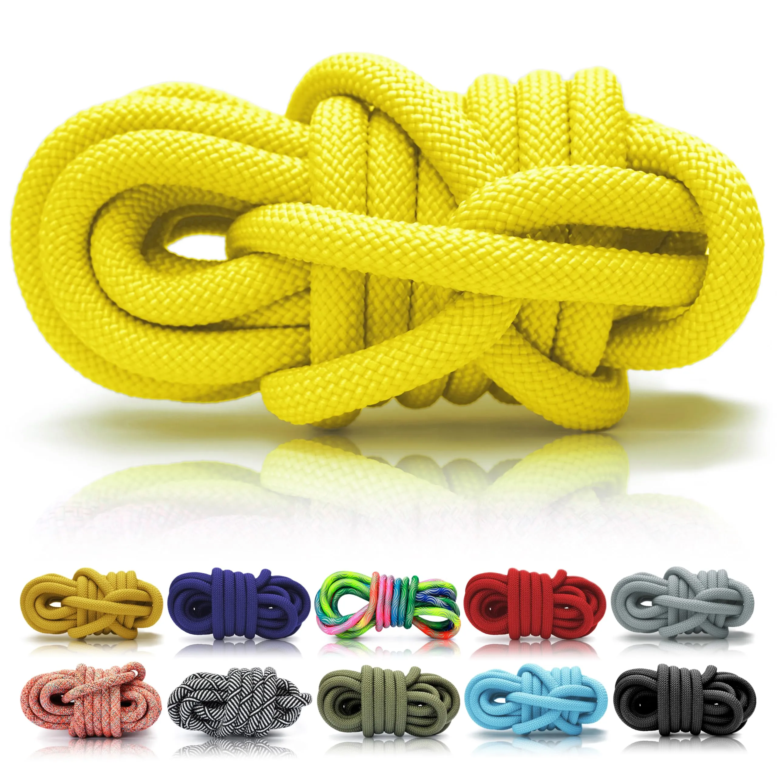 Ganzoo Corda PPM 5 m x 10 mm gialla, intrecciata per progetti creativi - immagine 1