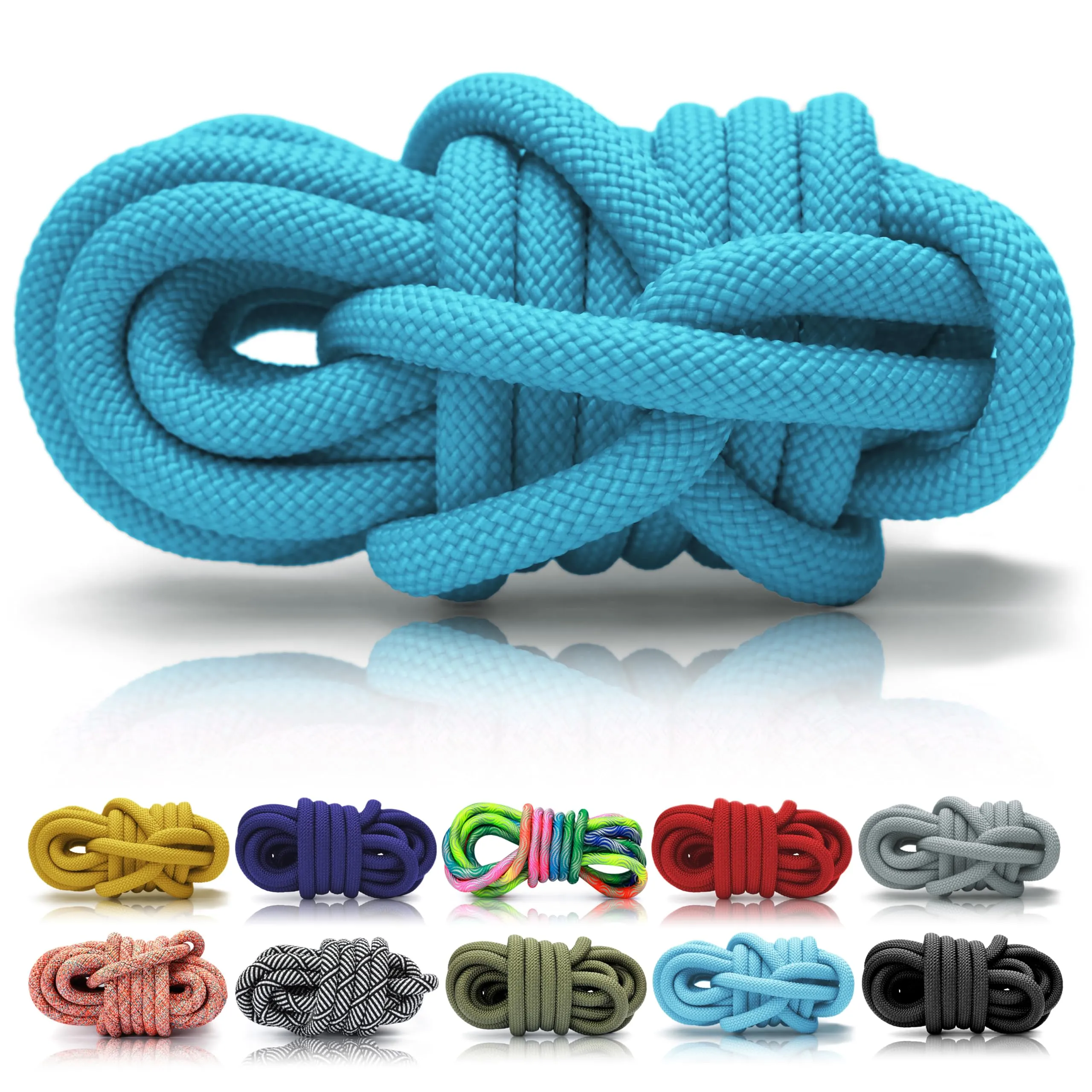 Ganzoo rope PPM 5 m in pezzo unico, corda intrecciata 10 mm Himmelblau blu cielo, polipropilene multifilamento leggero, per collari e guinzagli per cani, nodi, intrecci, takelatura e accessori 205 g - immagine 1
