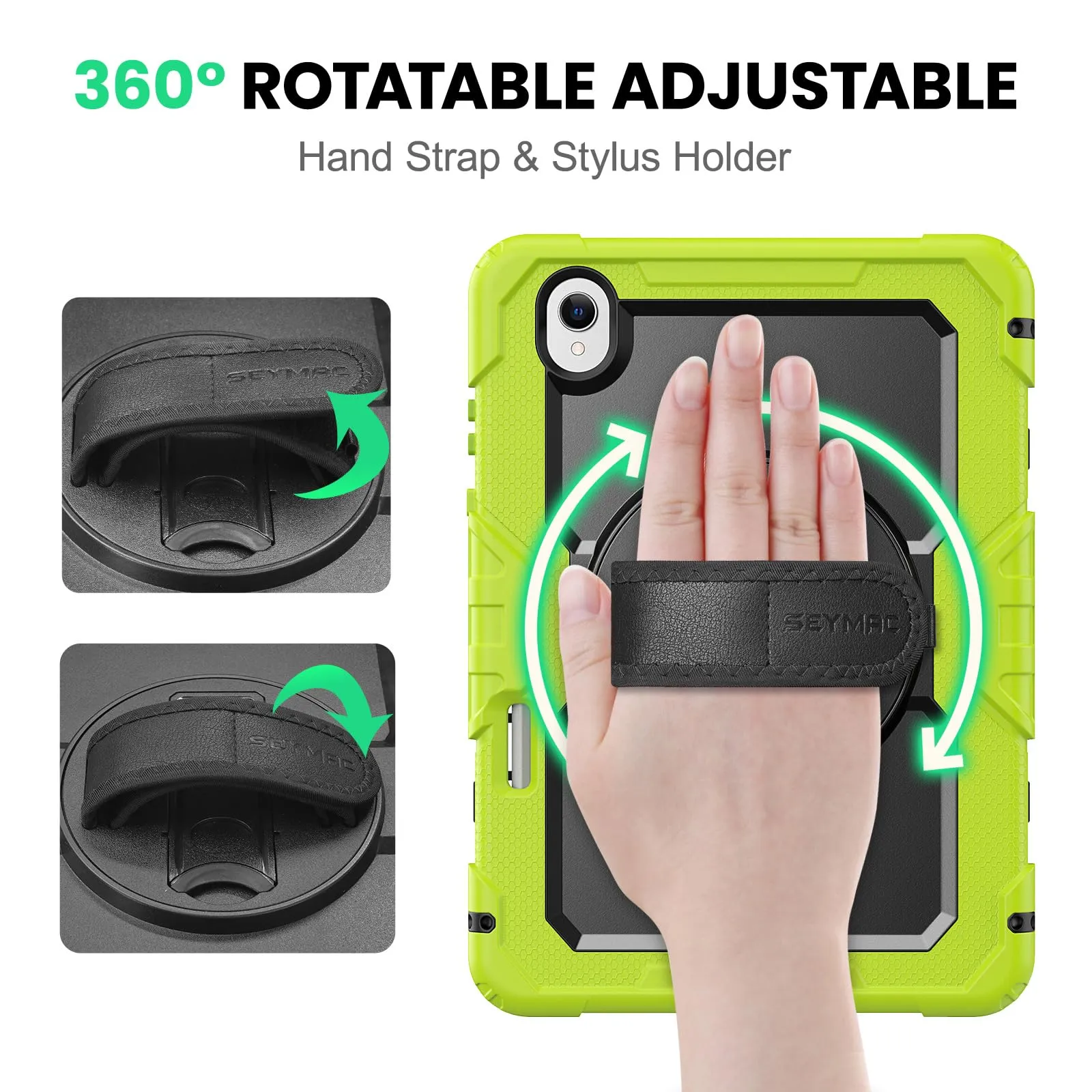 SEYMAC Cover per Samsung Galaxy Tab S11-11 Pollici 2025, Verde - immagine 3