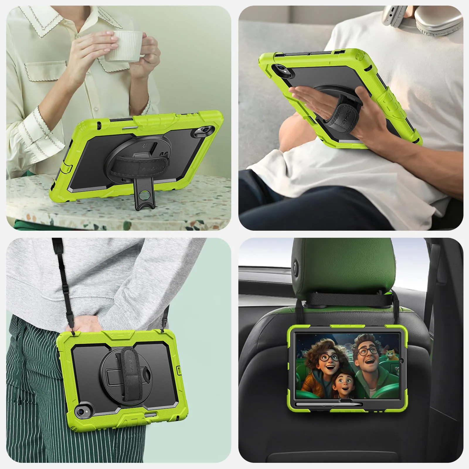 SEYMAC Cover per Samsung Galaxy Tab S11-11 Pollici 2025, Verde - immagine 6