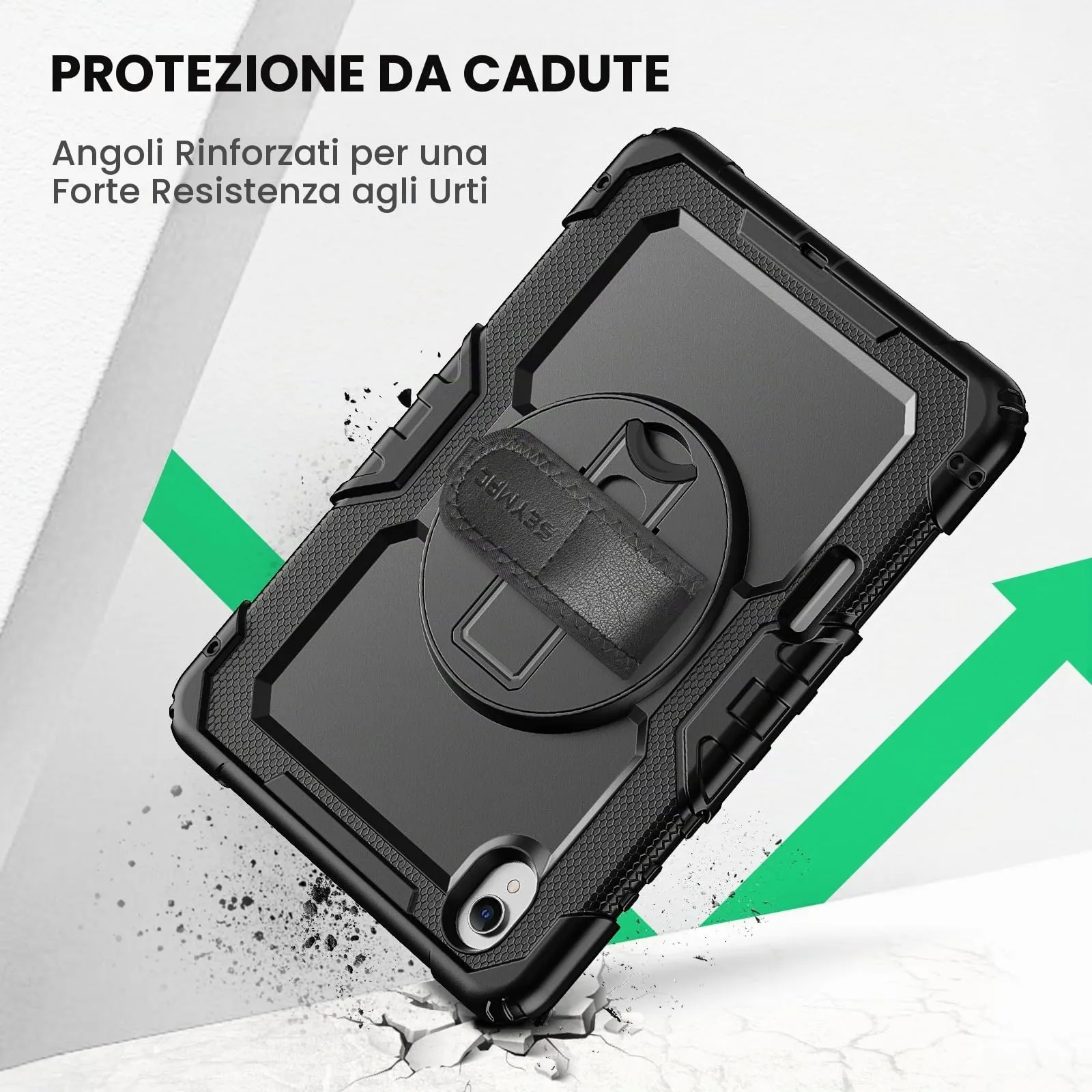 SEYMAC Cover per Samsung Galaxy Tab S11-11 Pollici 2025, Nero - immagine 7