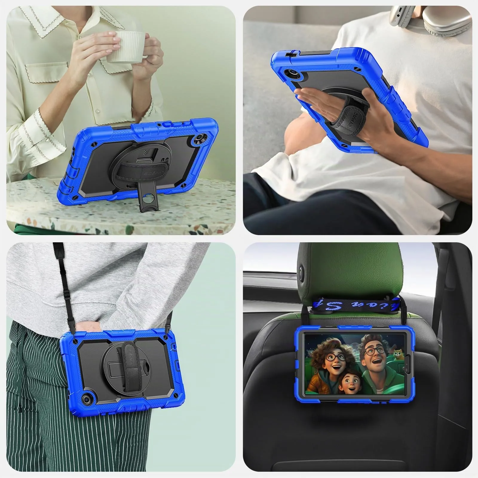 SEYMAC Cover per Samsung Galaxy Tab A11/A9-8,7 Pollici 2025/2023, Blu - immagine 7