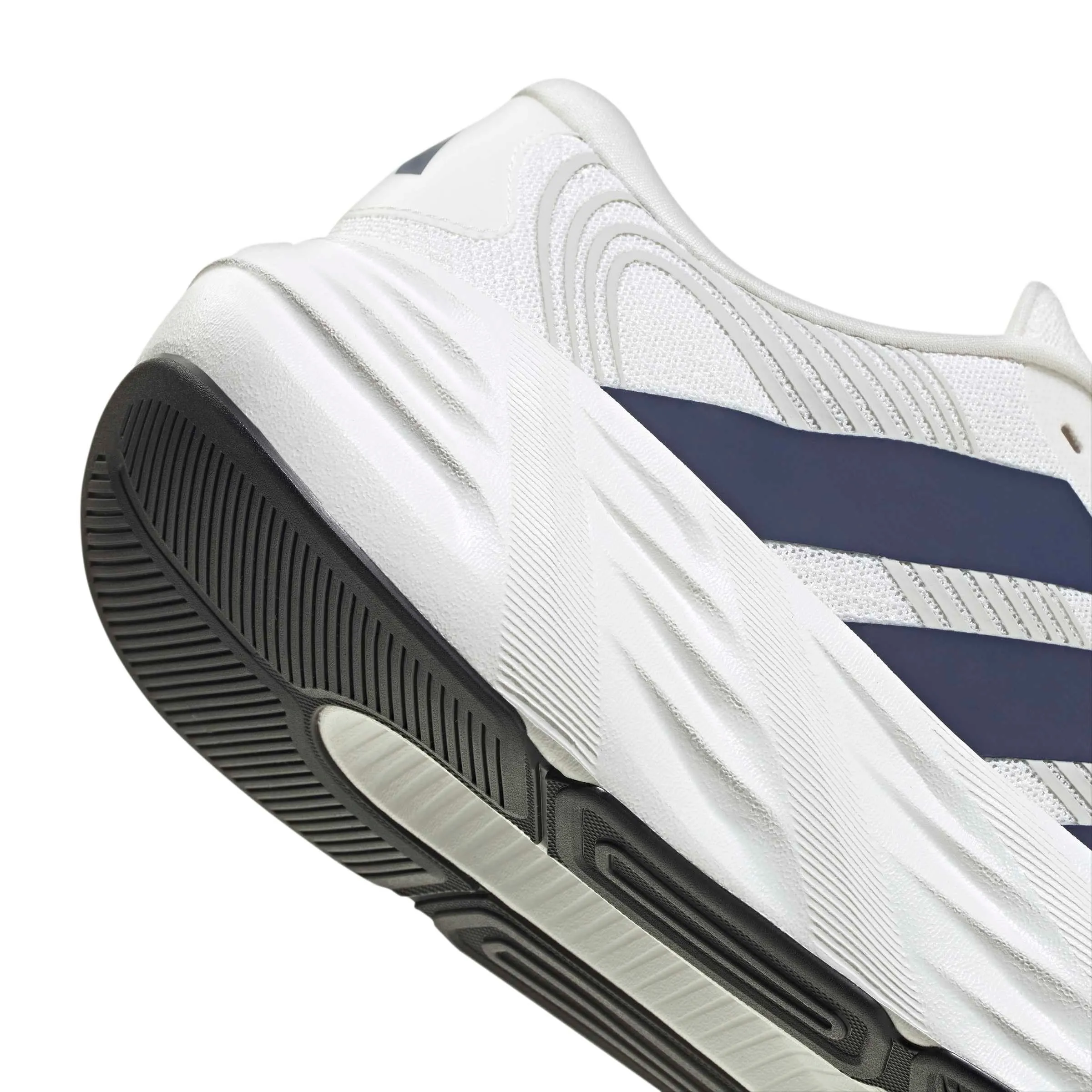 adidas Uomo Galaxy 8 Running Shoes, Cloud White/Dark Blue/Core White, 42 2/3 EU - immagine 4