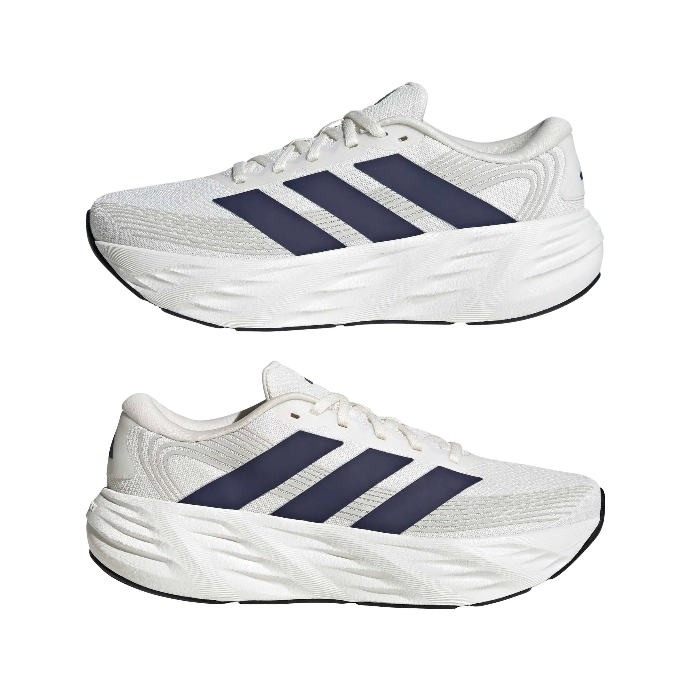 adidas Uomo Galaxy 8 Running Shoes, Cloud White/Dark Blue/Core White, 42 2/3 EU - immagine 6