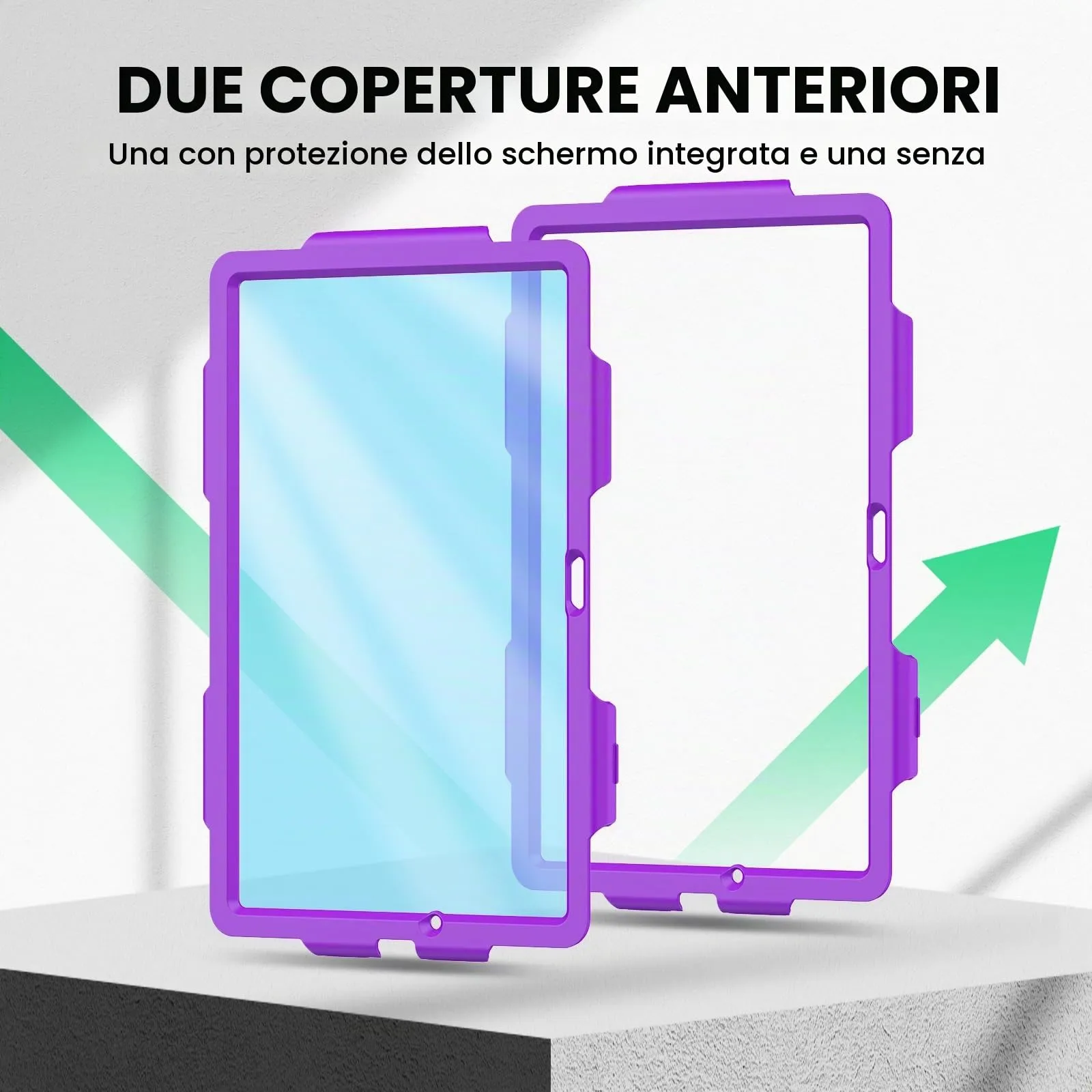 SEYMAC Cover per Samsung Galaxy Tab A11 Plus - 11 Pollici, Viola Mimetico - immagine 8