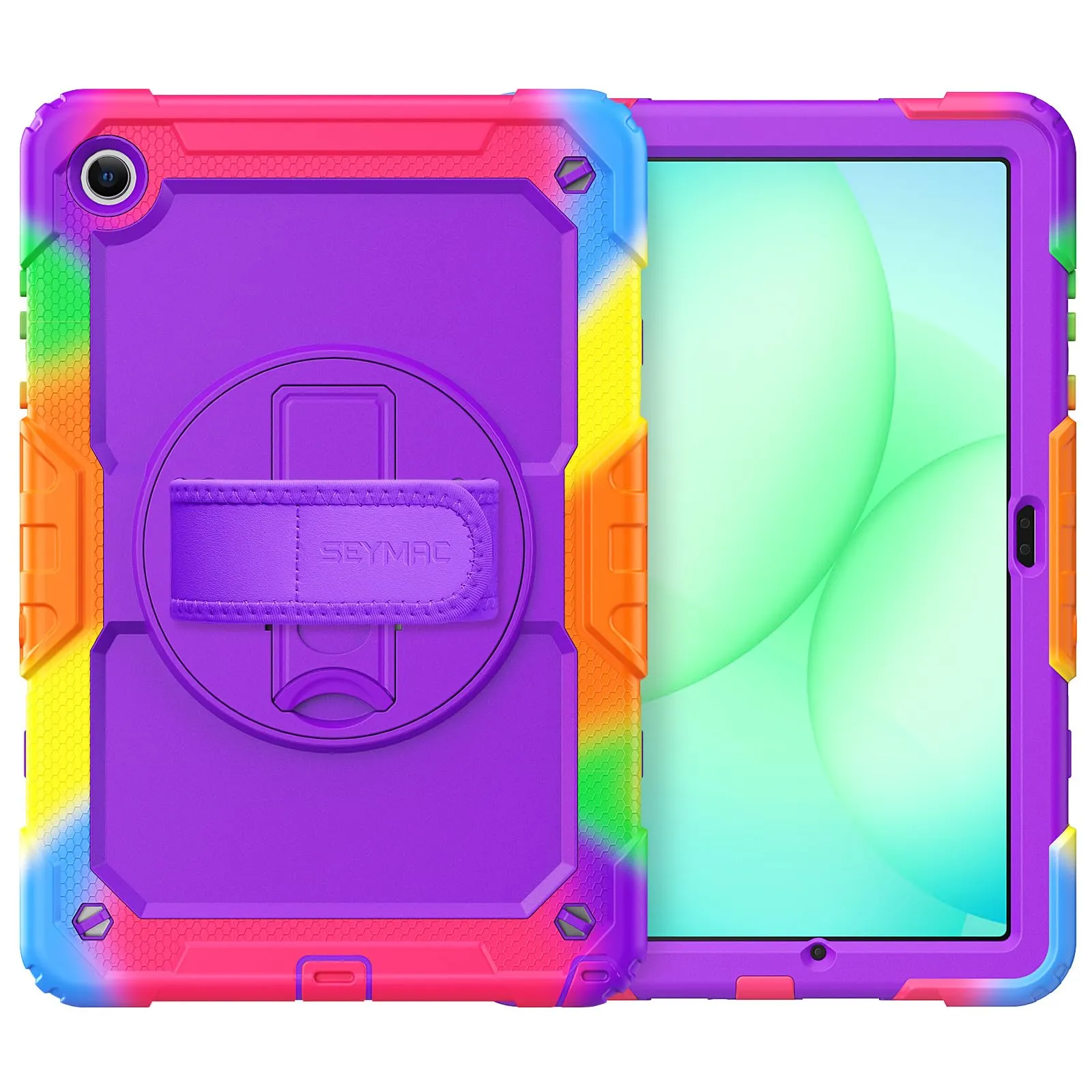 SEYMAC Cover per Samsung Galaxy Tab A11 Plus - 11 Pollici, Viola Mimetico - immagine 9