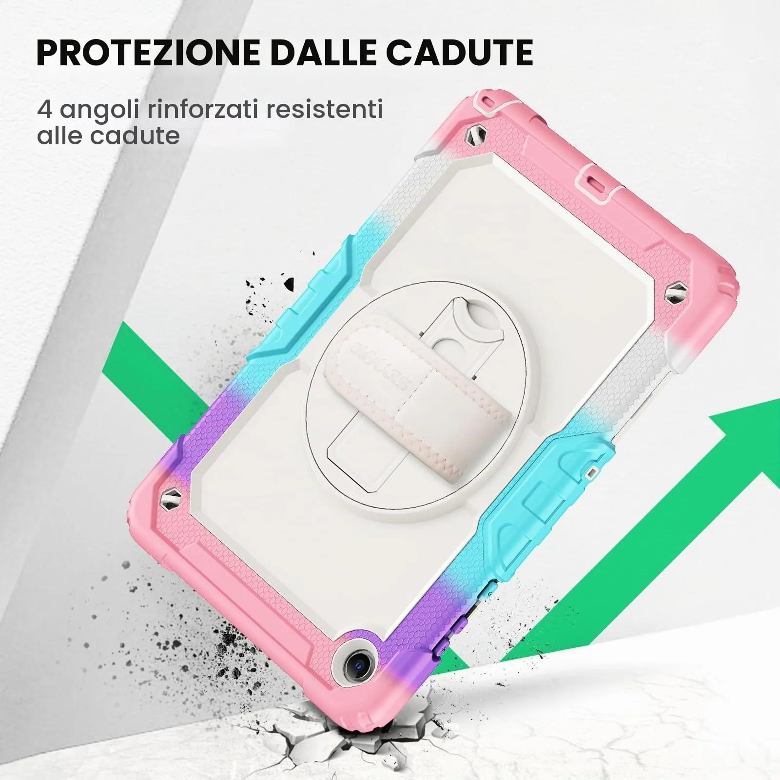 SEYMAC Cover per Samsung Galaxy Tab A11+/A11 Plus - 11 Pollici 2025, Rosa - immagine 3
