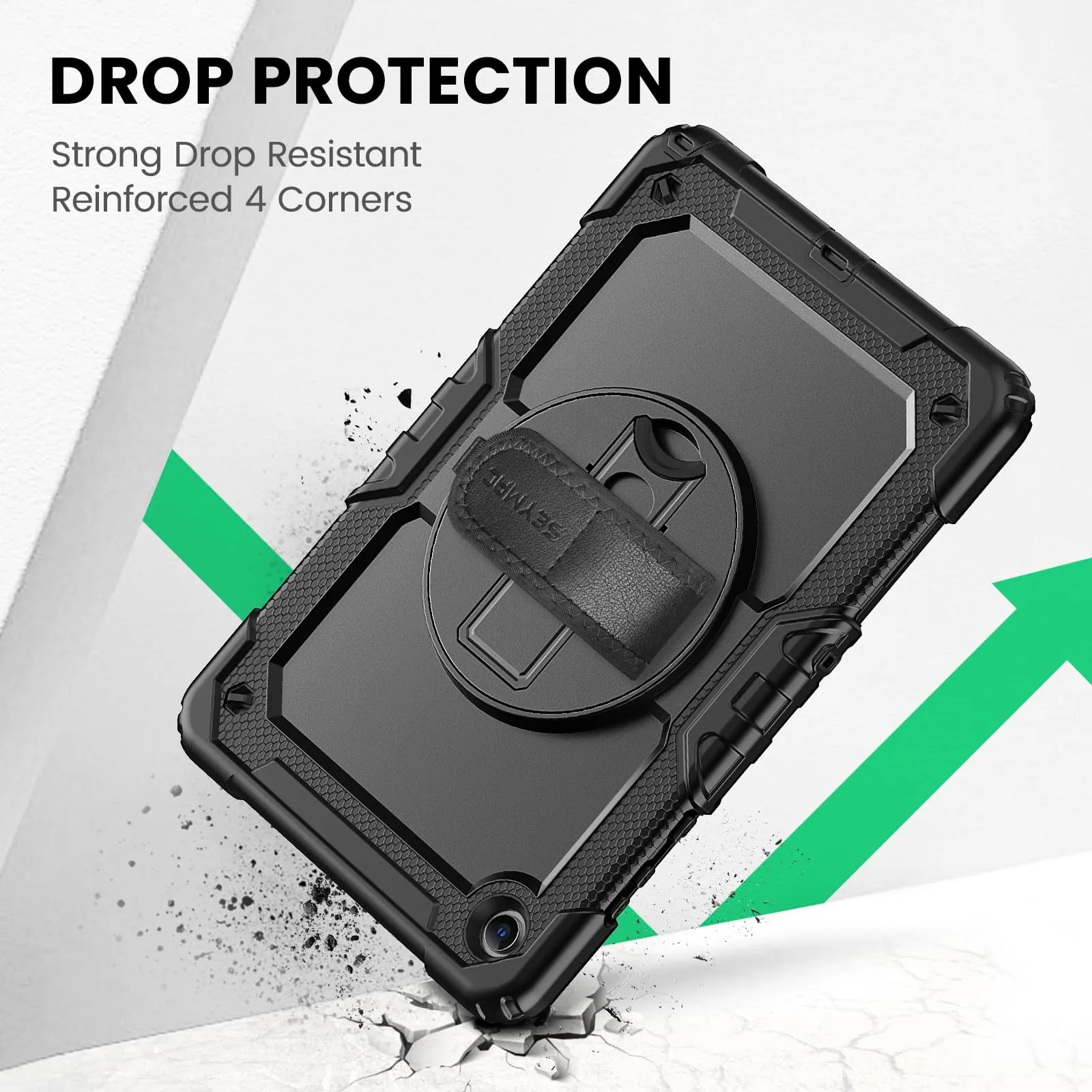 SEYMAC Cover per Samsung Galaxy Tab A11+/A11 Plus - 11 Pollici 2025, Nero - immagine 3