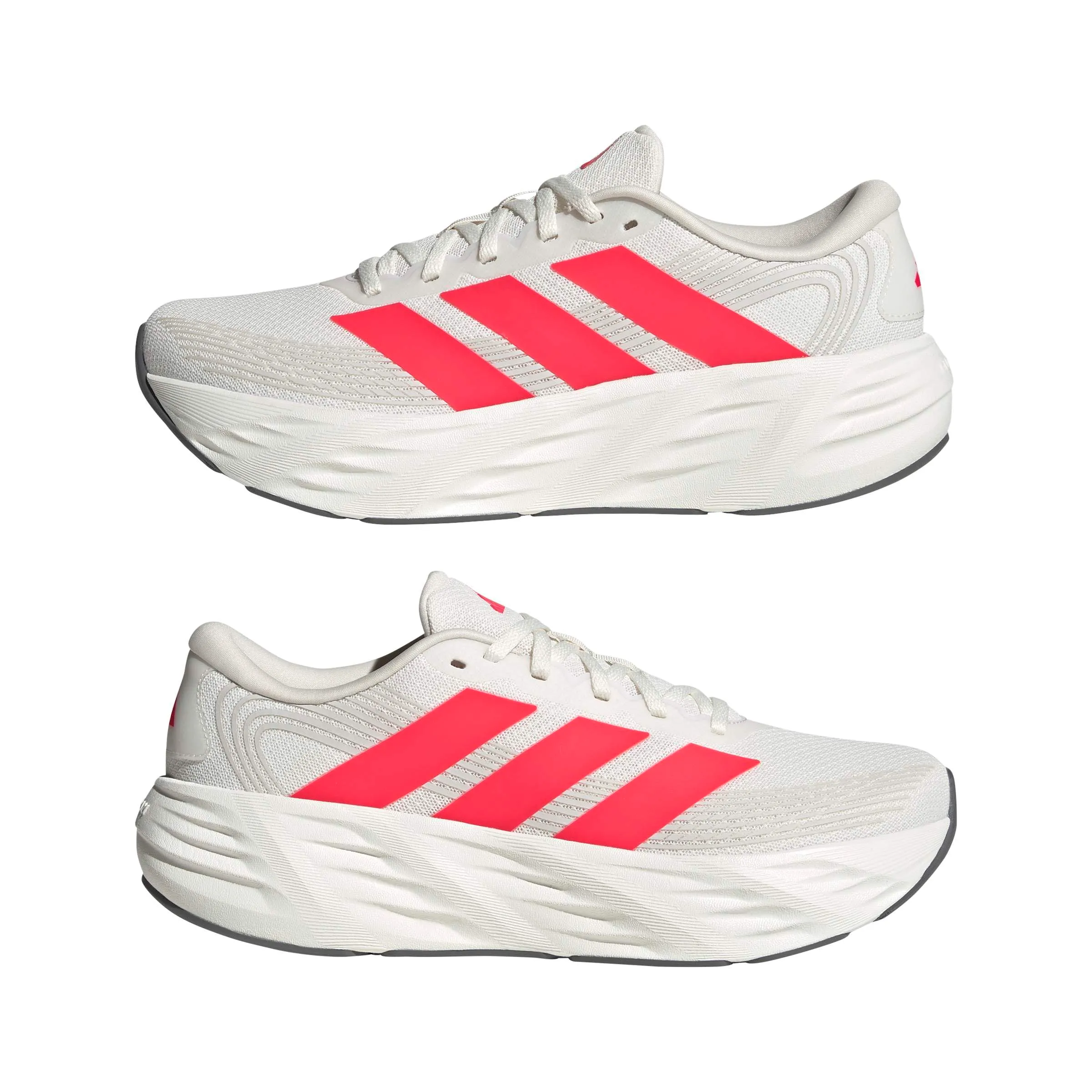 adidas Uomo Galaxy 8 Running Shoes, Cloud White/Lucid Red/Grey One, 48 2/3 EU - immagine 6