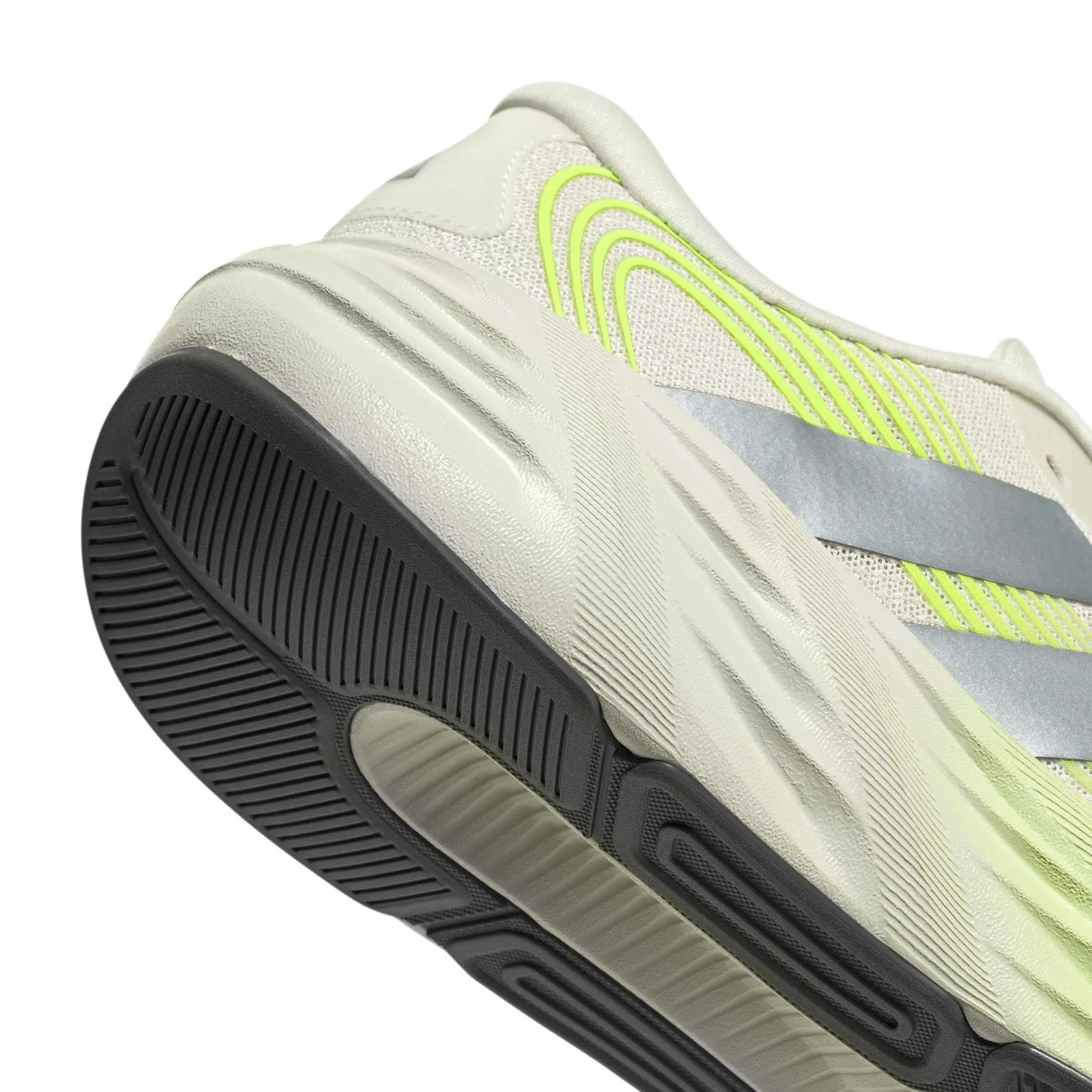 adidas Uomo Galaxy 8 Running Shoes, White Tint/Grey Five/Signal Green, 44 EU - immagine 4
