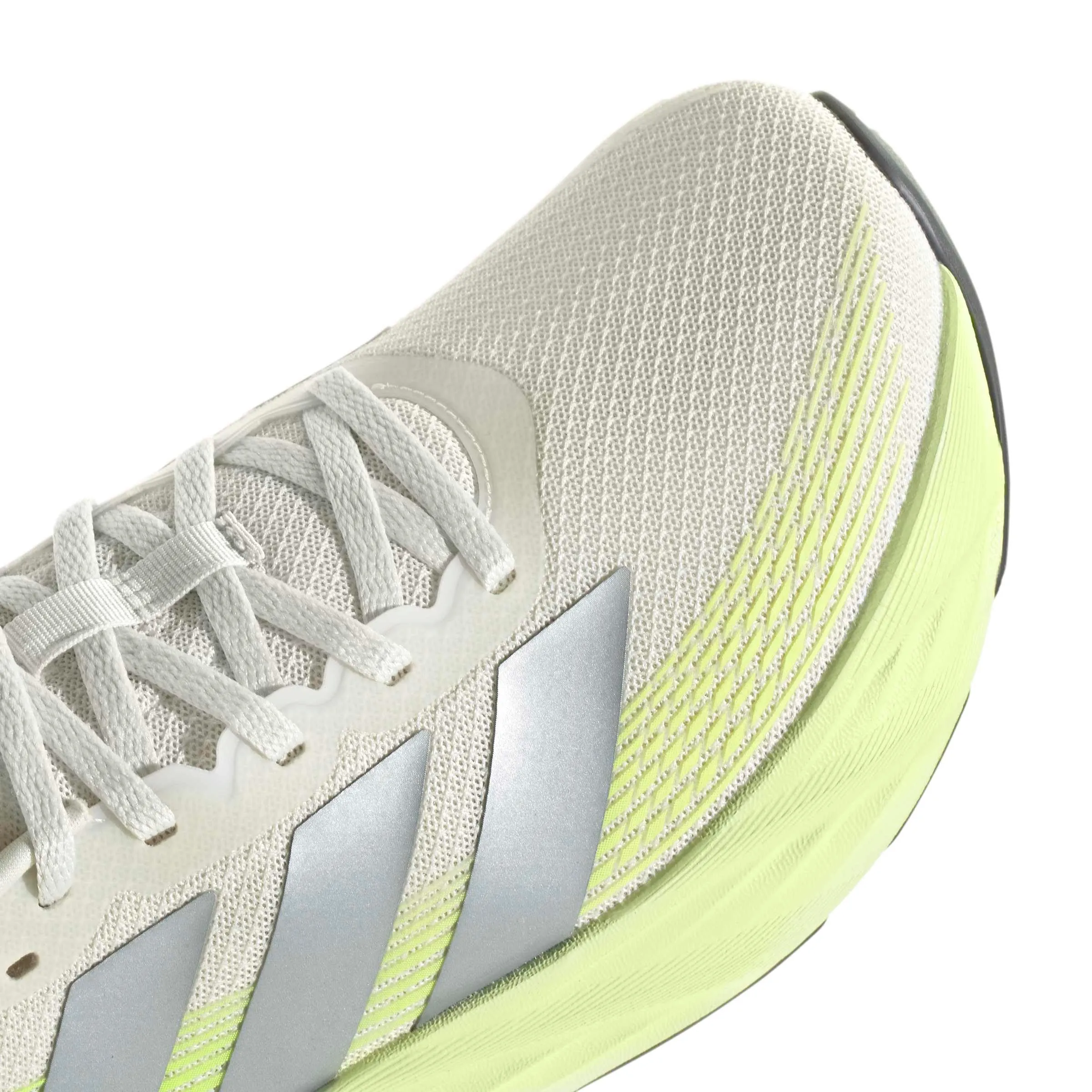 adidas Uomo Galaxy 8 Running Shoes, White Tint/Grey Five/Signal Green, 45 1/3 EU - immagine 5