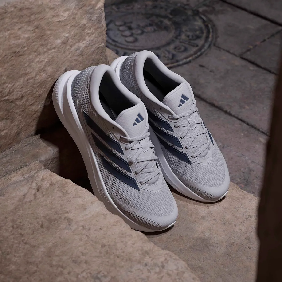adidas Uomo Runfalcon 6 Shoes, Grey Two/Dark Blue/Core Black, 49 1/3 EU - immagine 2