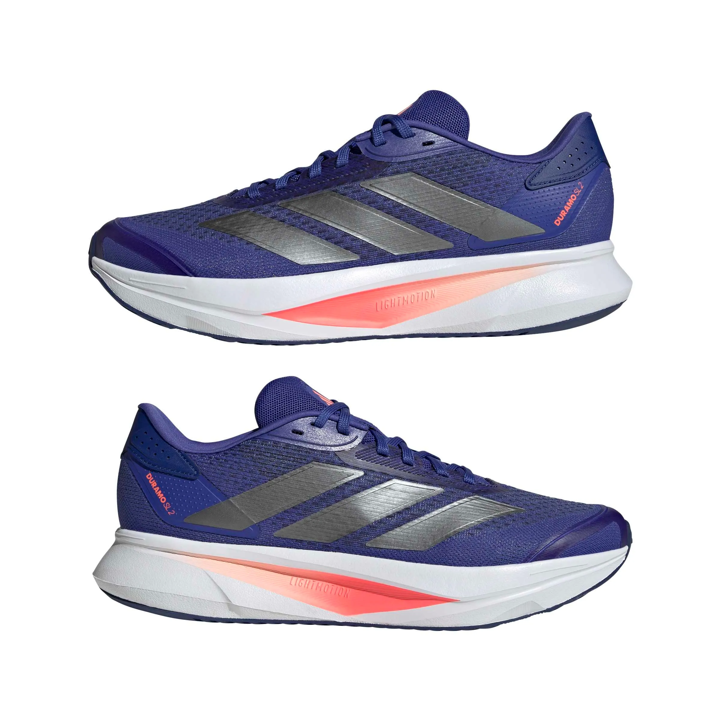adidas Uomo Duramo SL 2 Running Shoes, Dual Indigo/Iron Met./Mystery Ink, 36 2/3 EU - immagine 6