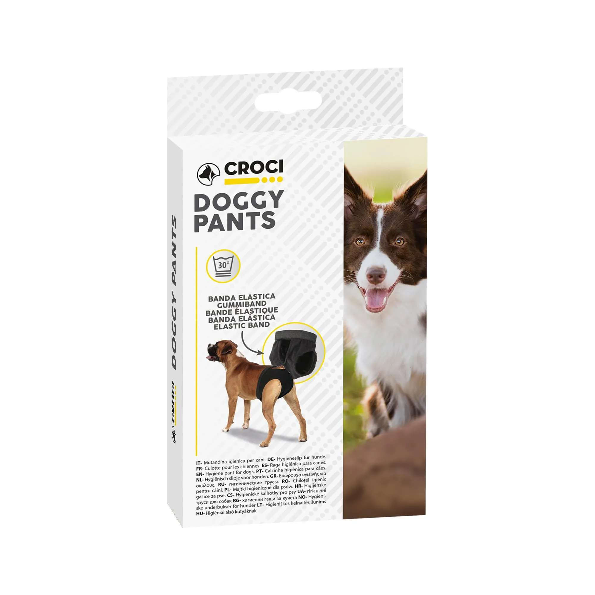 Croci - Croci C 7 If Mutandina Igienica Doggy, Pannolino per cani, Nero, M (50 cm) - immagine 6