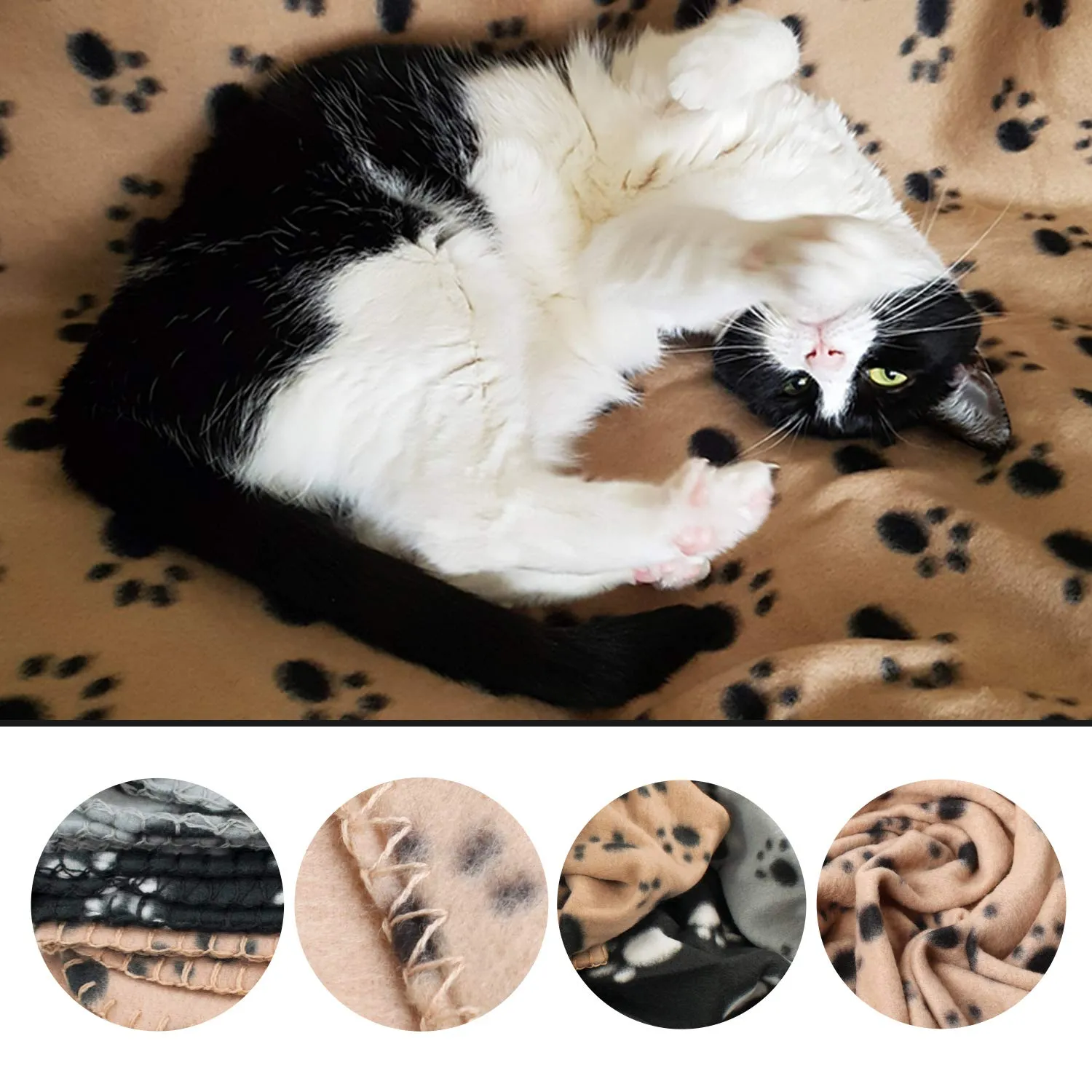 Digiflex 3 x Grandi Coperte in Morbido Pile - per Cani, Gatti, Conigli E Altri Animali Domestici - Una Buona Aggiunta al Letto del Tuo Animale 70 X 100 cm - immagine 5