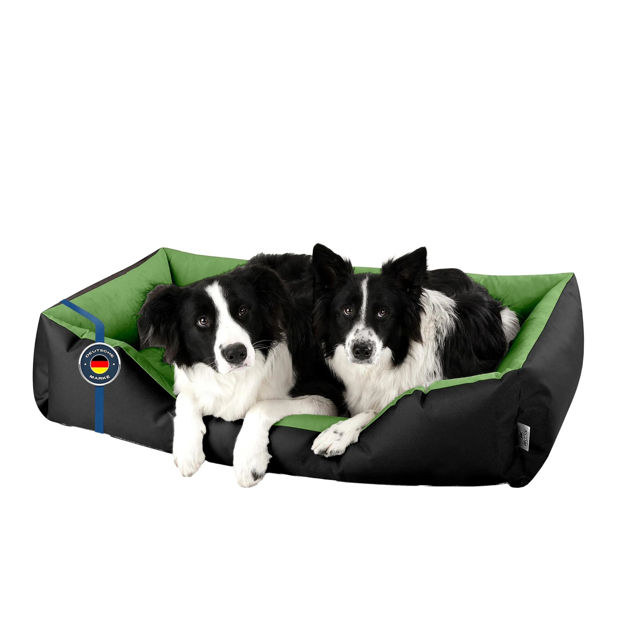 BedDog® Lupi Letto per Cane/Gatto Cuccia S Fino a XXXL, 24 Colori a Scelta, Cuscino per Cane, Divano per Cane, Cestino per Cane, Nero/Verde XXL - immagine 1
