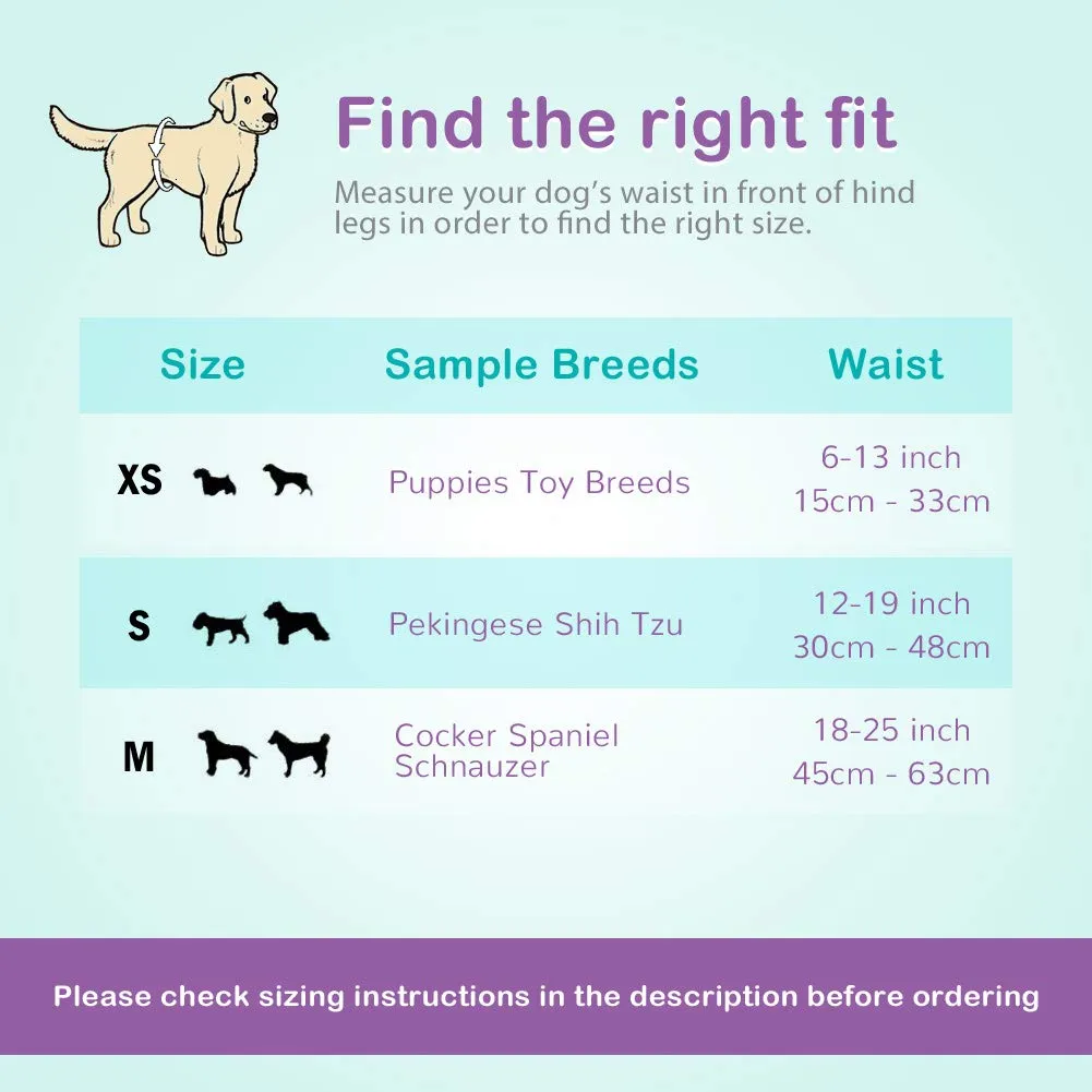 Flying Paws Pannolini usa e getta per cani Involucri maschili - Pannolini morbidi super assorbenti per cani maschi per problemi di marcatura di cani maschi, incontinenza urinaria - immagine 5