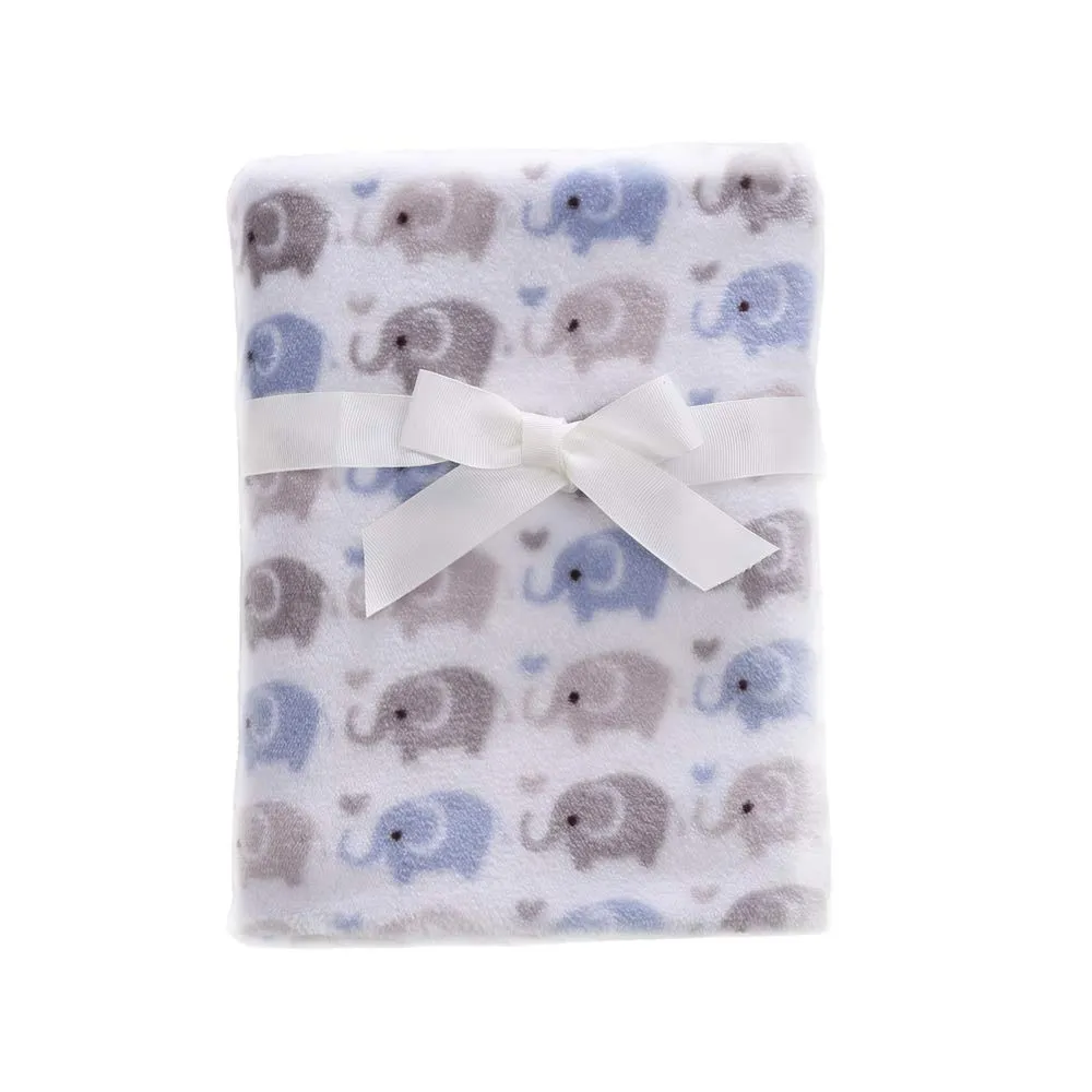 CREVENT BABY BLANKET (BLUE ELEPHANT) - immagine 1