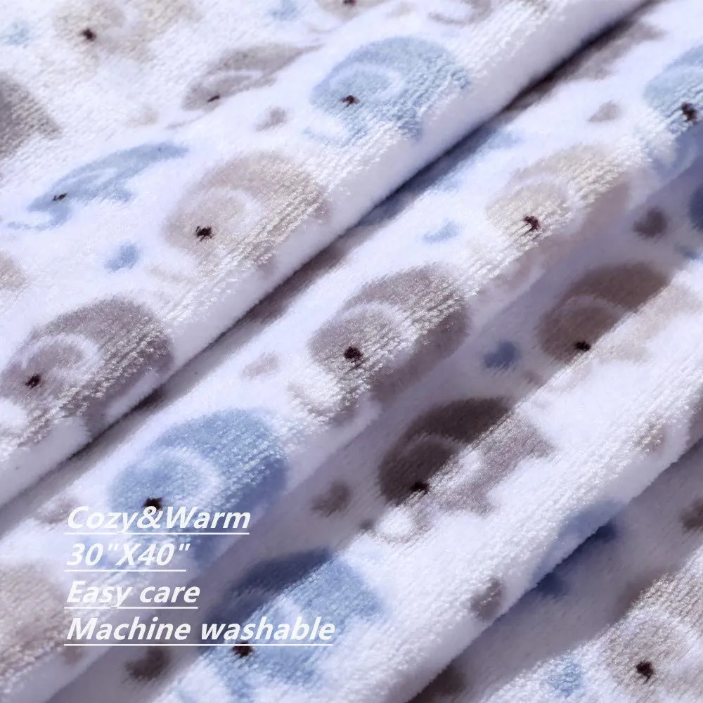 CREVENT BABY BLANKET (BLUE ELEPHANT) - immagine 3