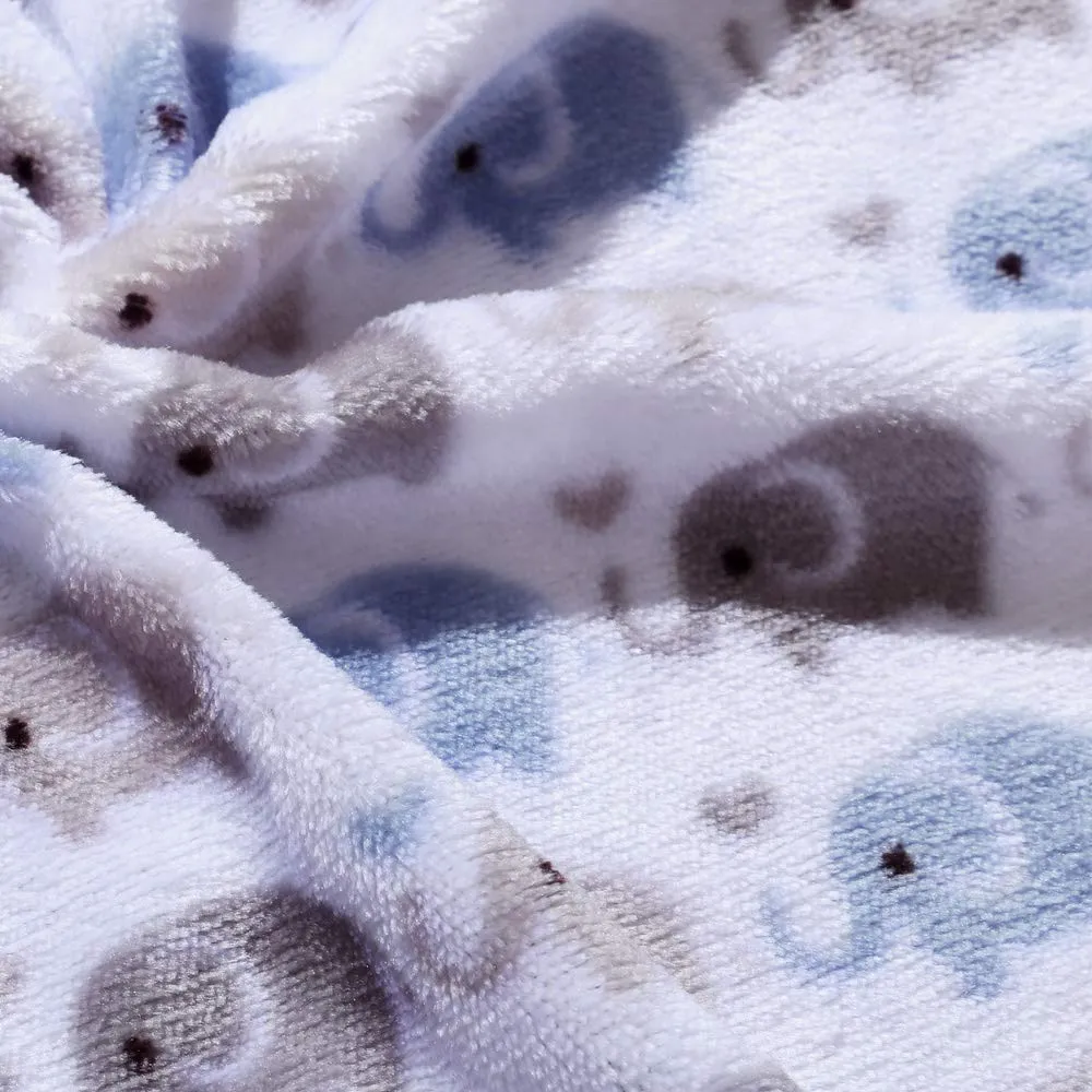 CREVENT BABY BLANKET (BLUE ELEPHANT) - immagine 4