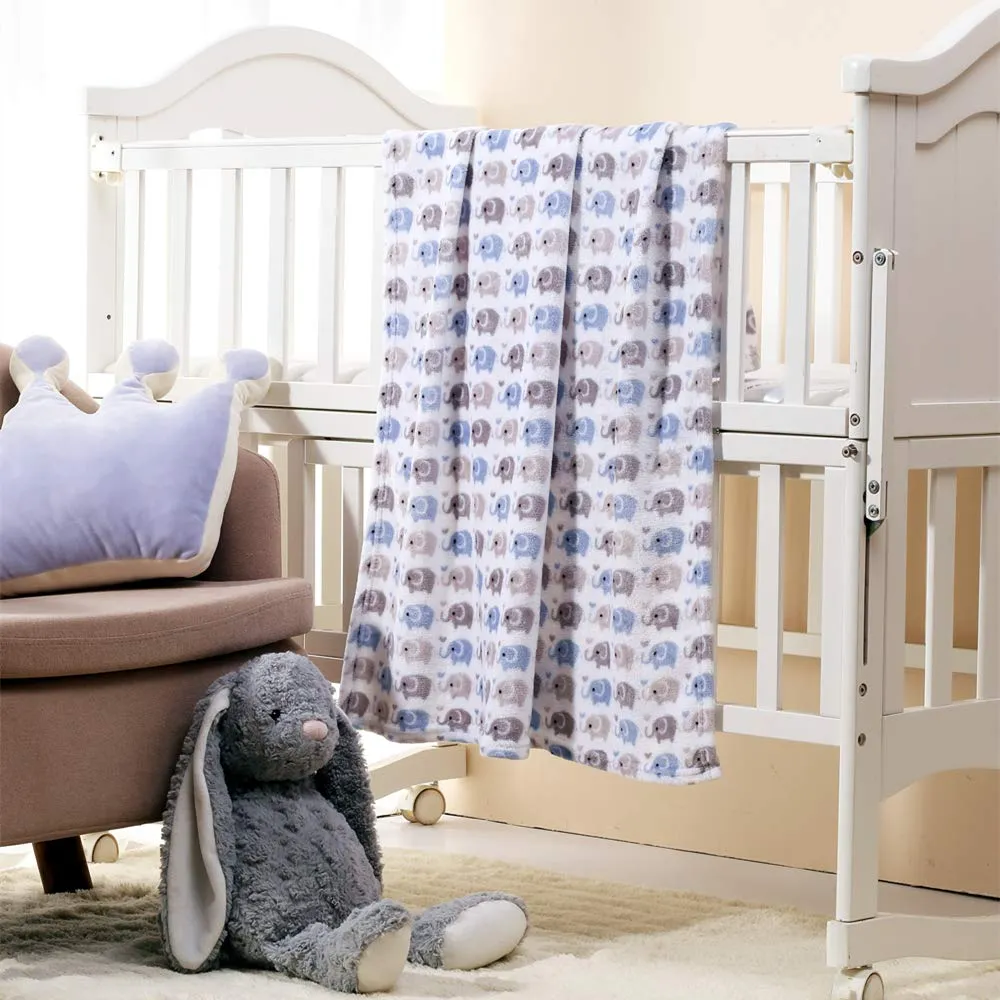 CREVENT BABY BLANKET (BLUE ELEPHANT) - immagine 5