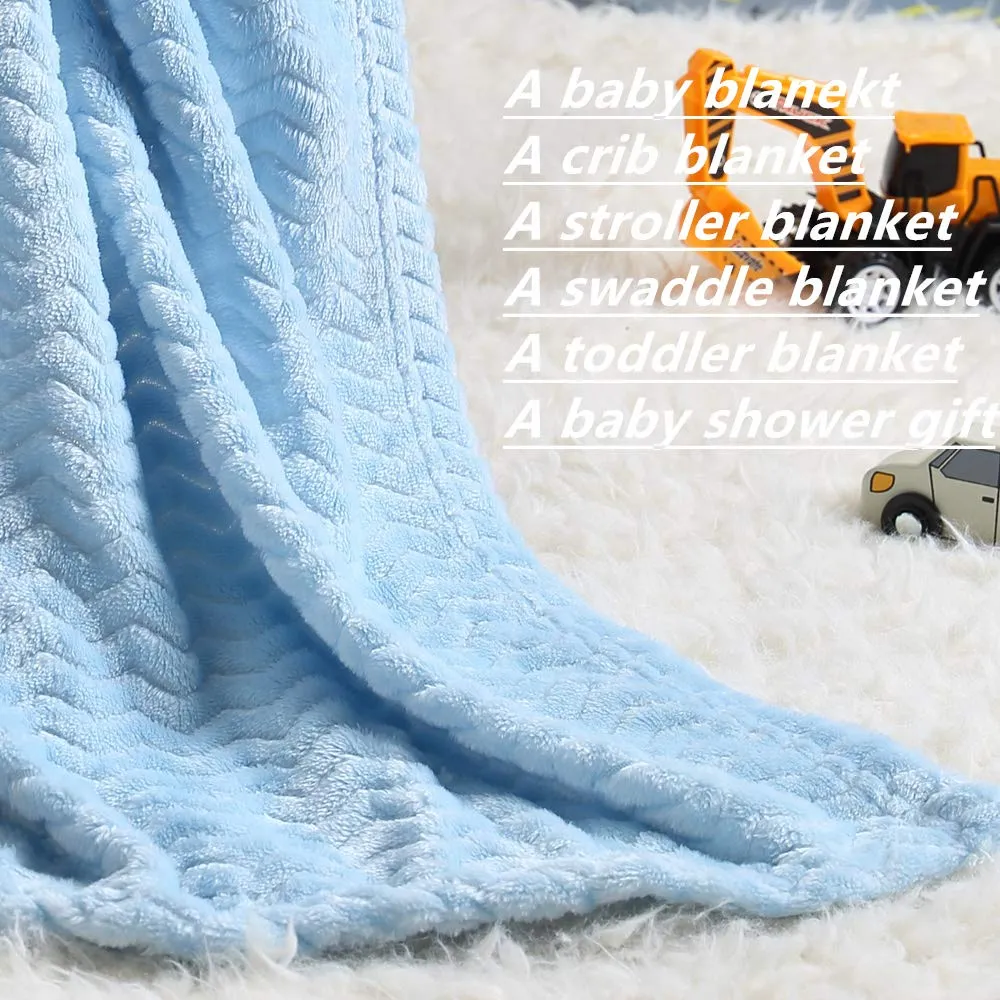 CREVENT 30 x 40 cm - Coperta per bambini, calda e morbida, per bambini, motivo: teschio, blu - immagine 6