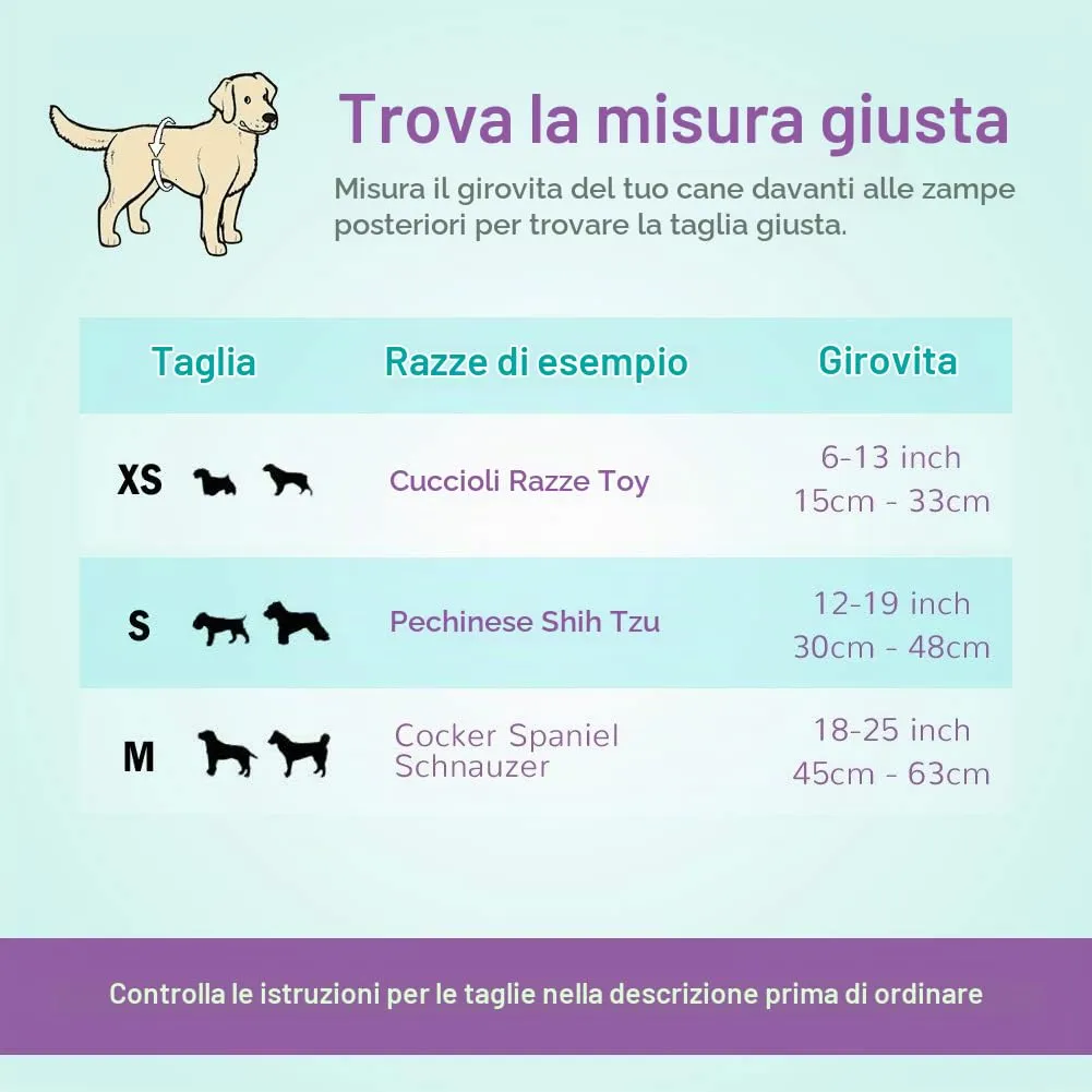 Flying Paws Pannolini USA e Getta per Cani Involucri Maschili - Pannolini Morbidi Super assorbenti per Cani Maschi per Problemi di marcatura di Cani Maschi, incontinenza urinaria - immagine 6