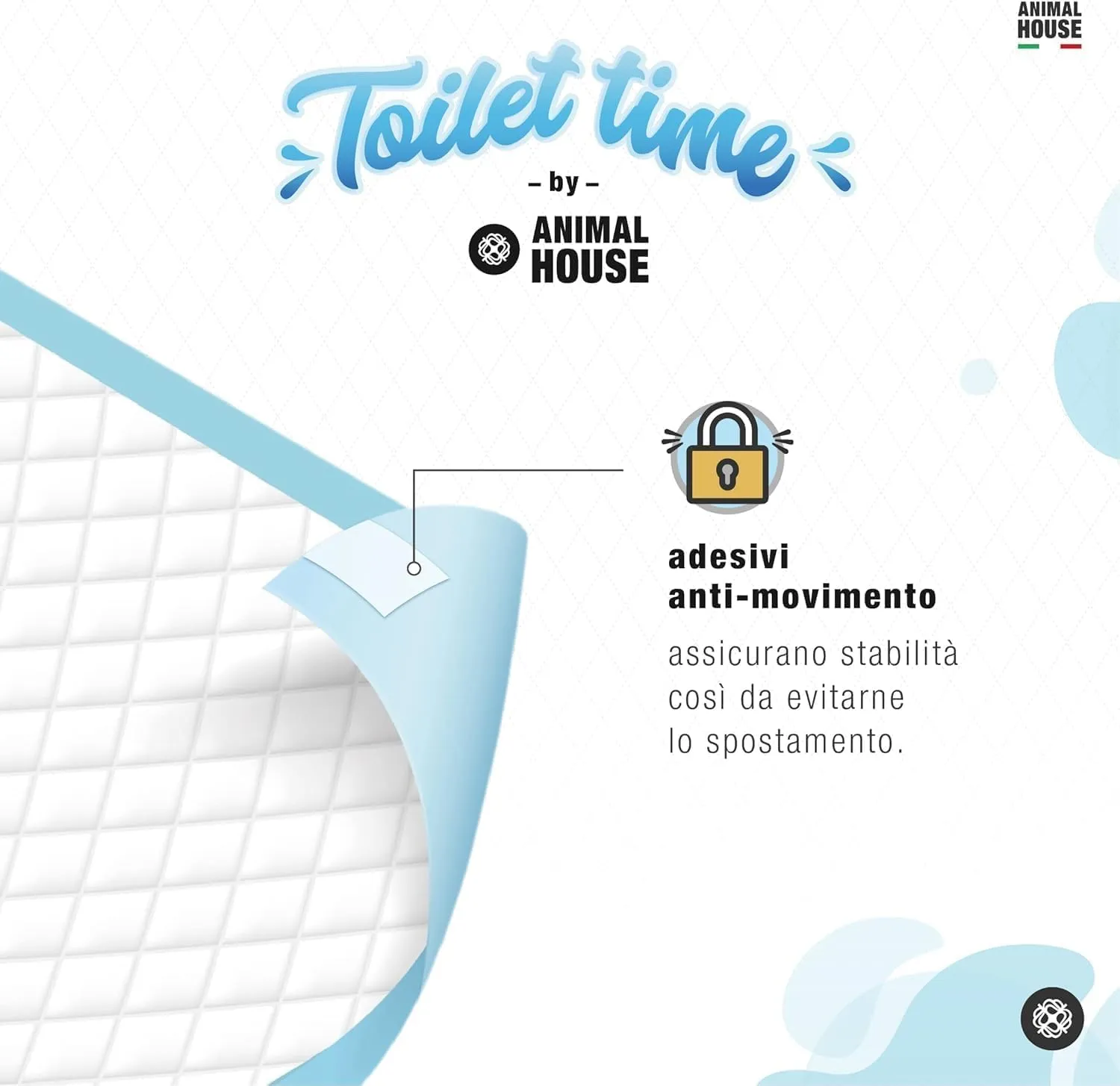 Animal House 40PZ Tappetini Igienici Assorbenti, 60x90 cm, 40 - immagine 5