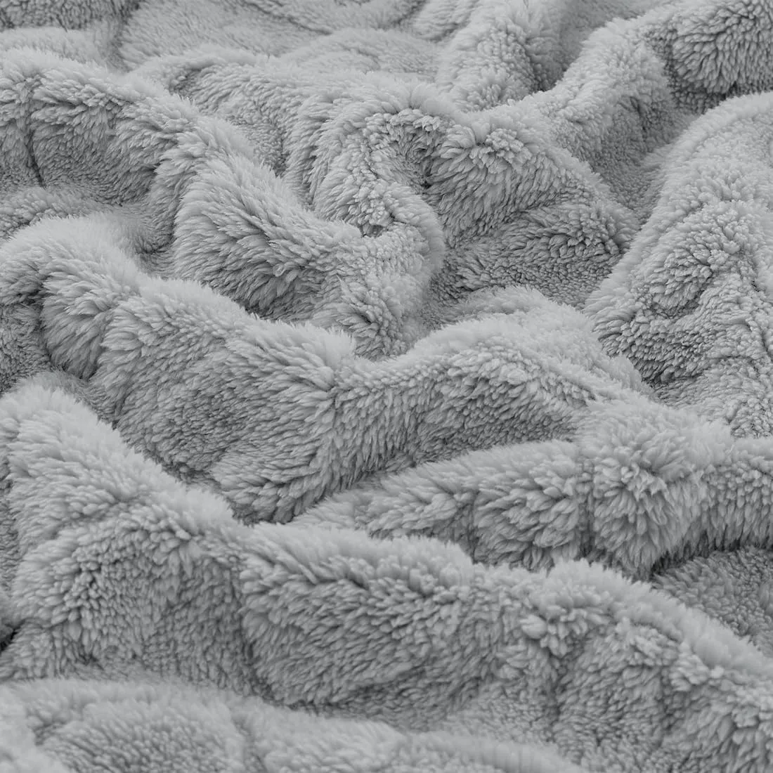 CREVENT Coperta per bambini in sherpa, 75 x 100 cm, morbida e calda, per bambine e ragazzi, essenziale per neonati, regalo per baby shower, motivo cuore grigio - immagine 6