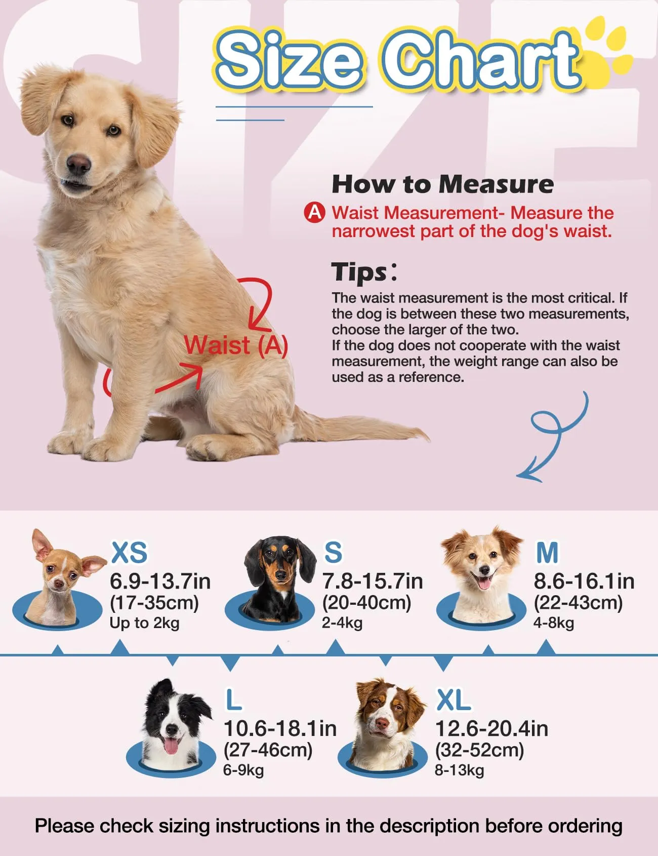 DONO Pannolini Cani Femmine, 10 pezzi, mutandine mestruali per cani con elastico in vita, pannolini pull-up Dogie, super assorbenti, XS (22-40 cm) - immagine 4