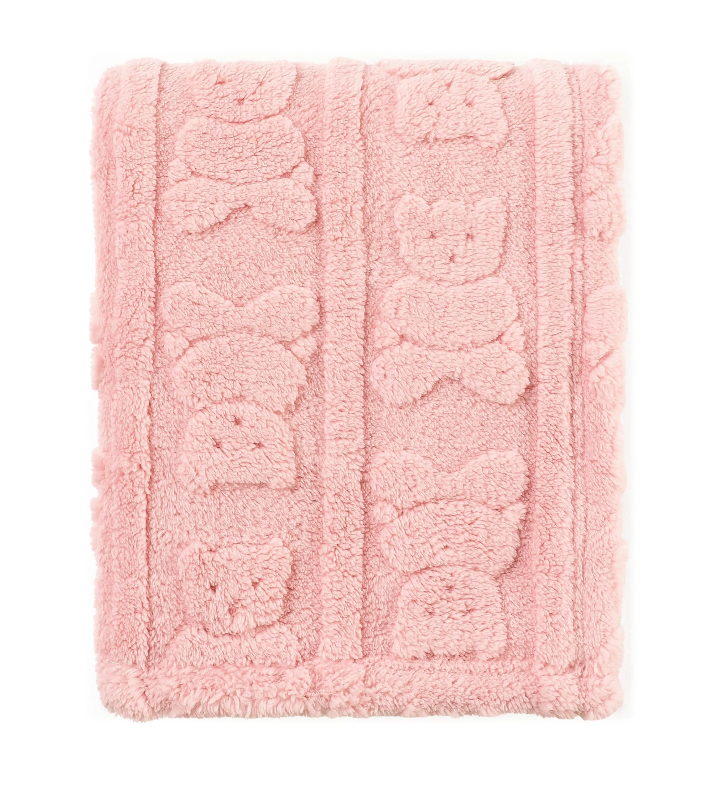 CREVENT Coperta morbida e calda in sherpa per bambine e ragazzi, essenziale per neonati, regalo per baby shower, 75 x 100 cm, orsetto rosa - immagine 8