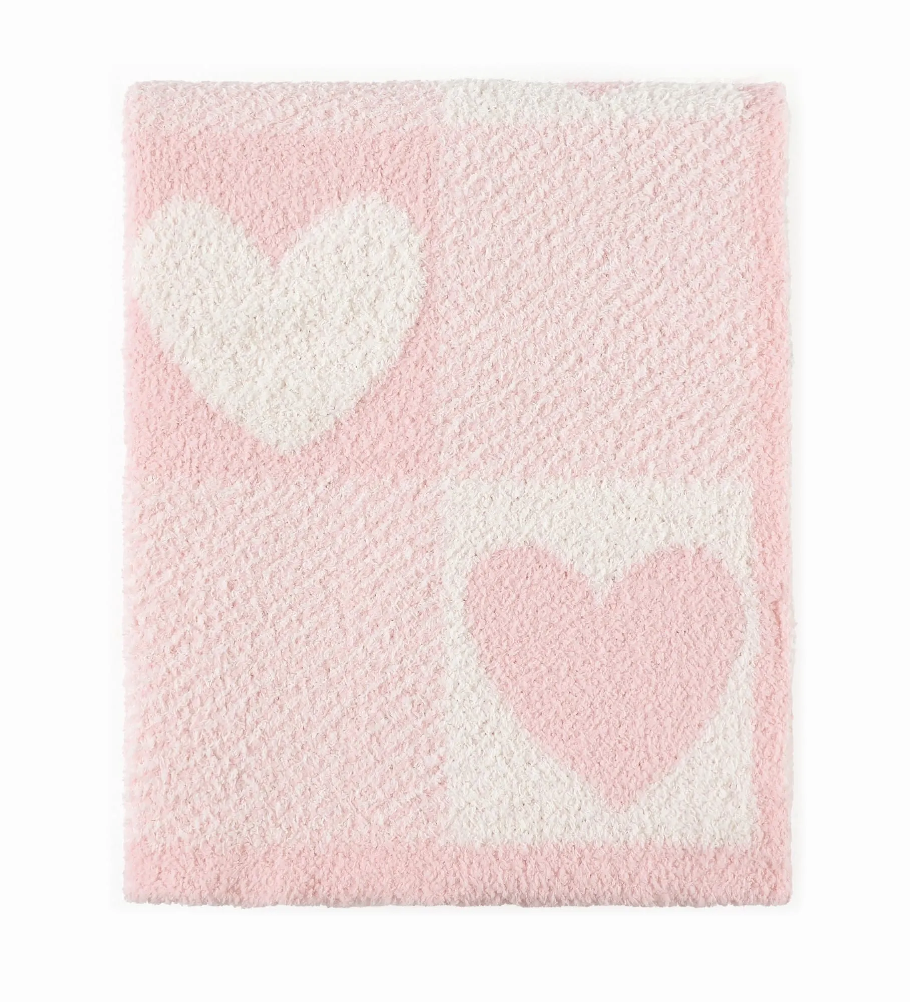 CREVENT Accogliente morbida e calda coperta per bambini in ciniglia per ragazze e ragazzi, essenziali per neonati, regalo di ricevimento – amore cuore 75 x 100 cm - immagine 1