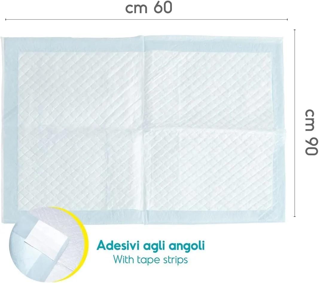 Centrovete - PipiPopo Tappetini Igienici Assorbenti Monouso - Per Cani e Gatti - Traversine con Design a 5 Strati - Angoli Adesivi e Neutralizzazione degli Odori - 2 Confezioni da 100 Pezzi - 60x90cm - immagine 7