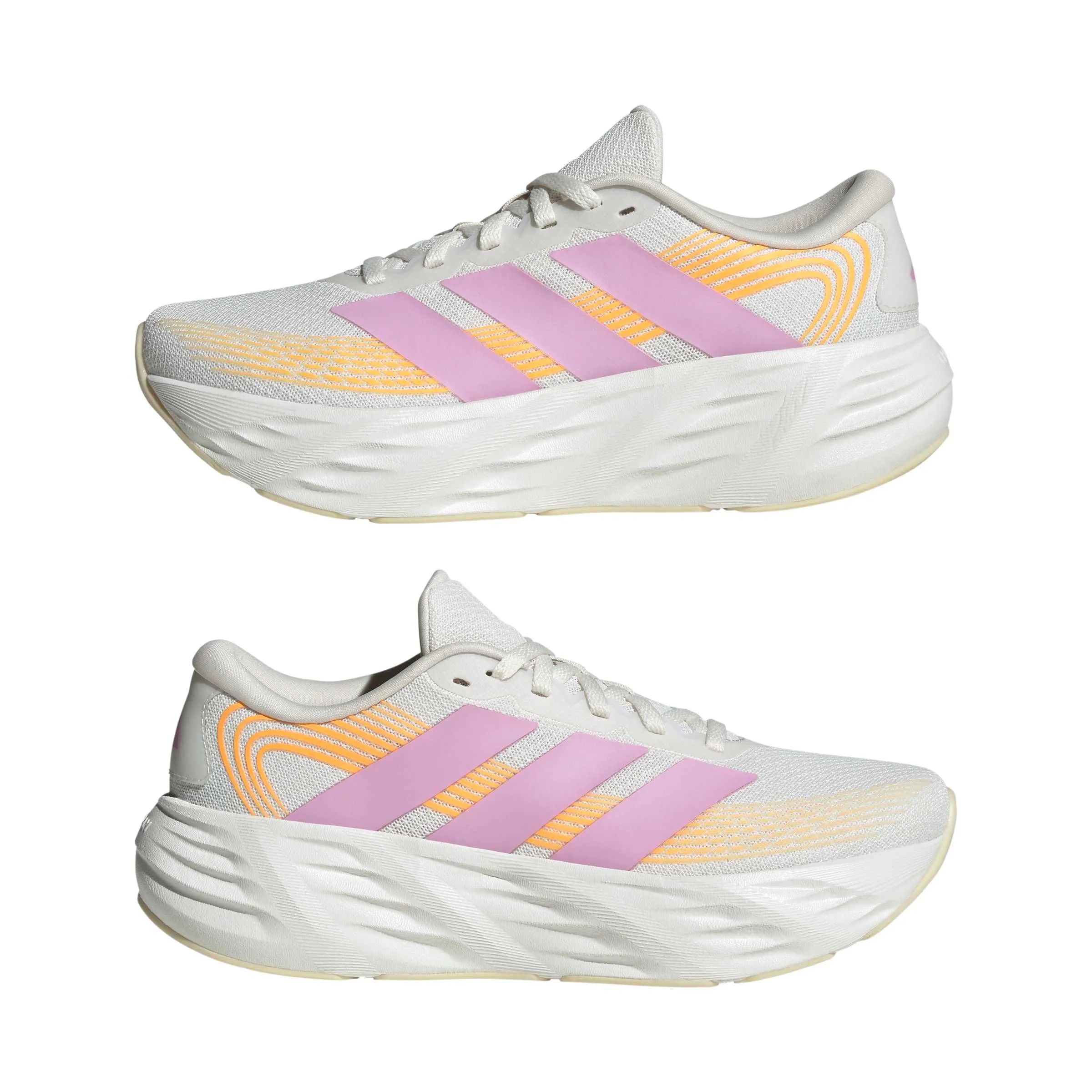 adidas Donna Galaxy 8 Running Shoes, Cloud White/Bliss Lilac/Lucid Tangerine, 41 1/3 EU - immagine 6