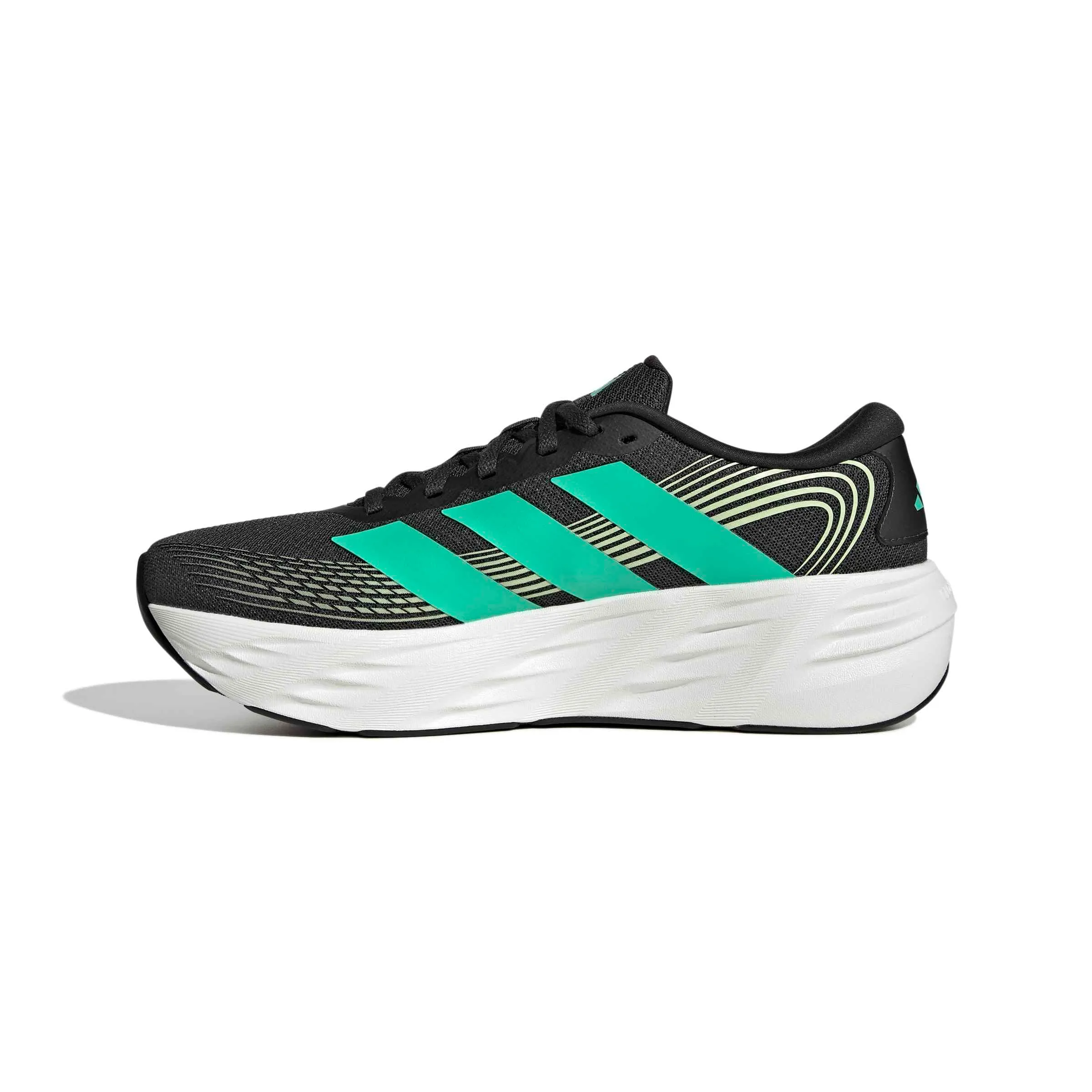 adidas Uomo Galaxy 8 Running Shoes, Carbon/Hi-RES Green/Almost Lime, 42 EU - immagine 1