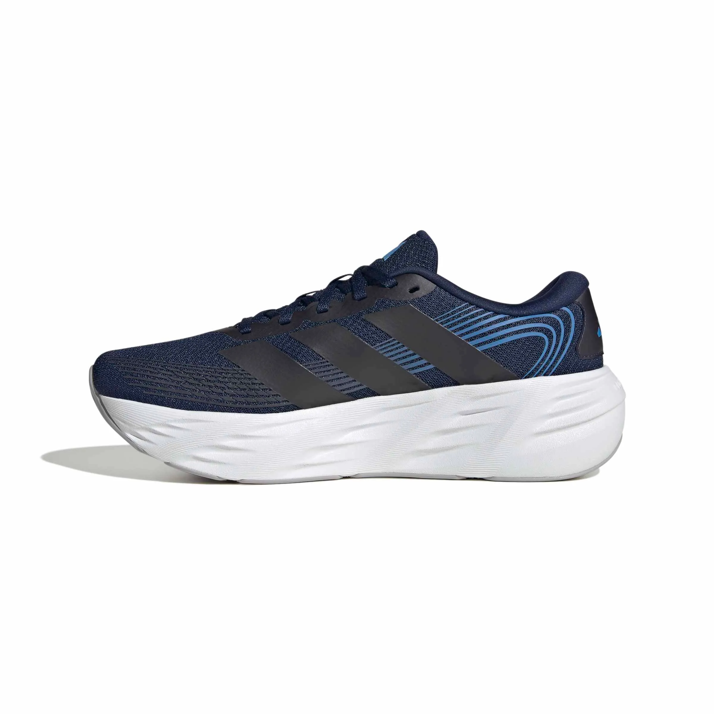 adidas Uomo Galaxy 8 Running Shoes, Night Indigo/Core Black/Lucid Ray Blue, 46 2/3 EU - immagine 1