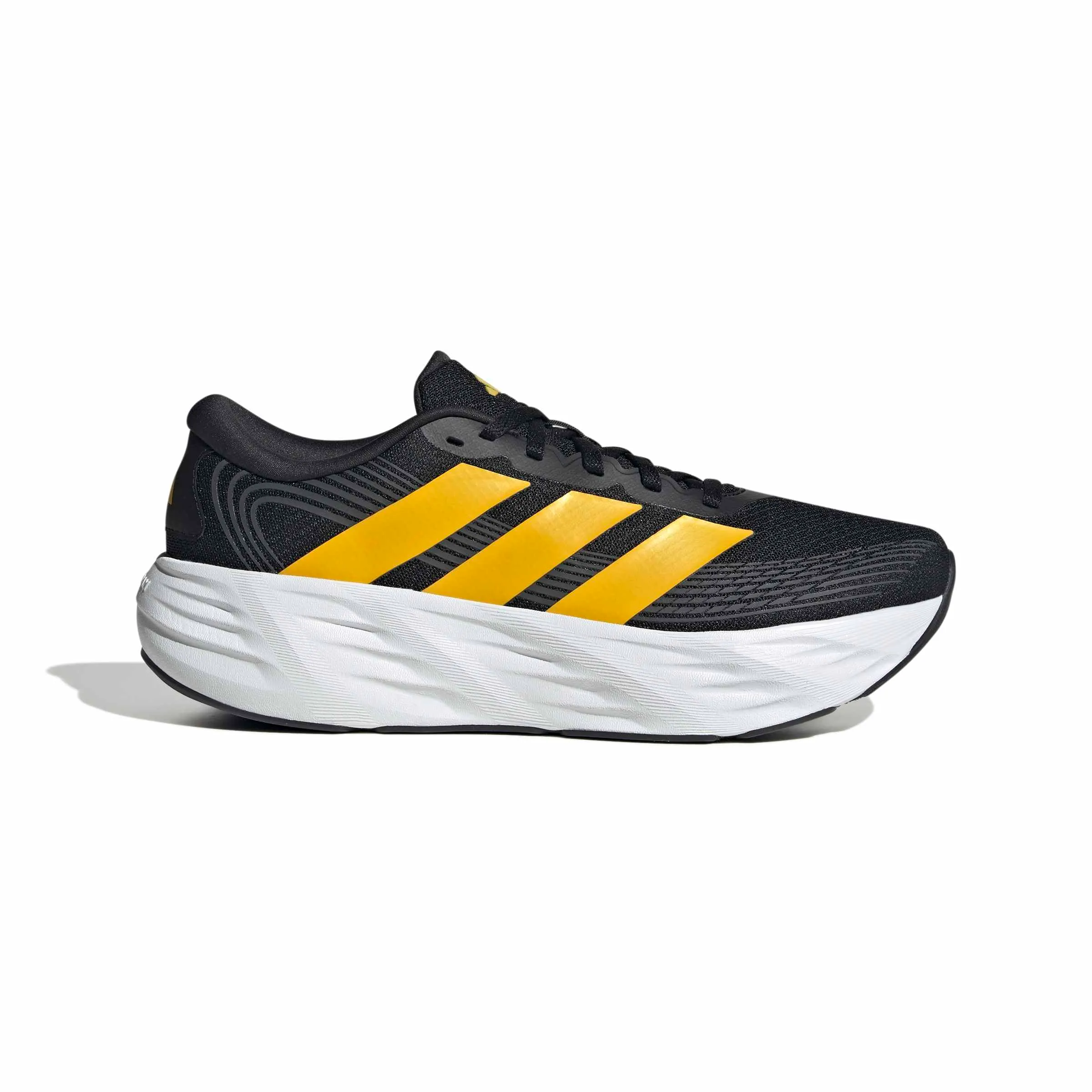 adidas Uomo Galaxy 8 Running Shoes, Core Black/Bold Gold/Carbon, 48 EU - immagine 2