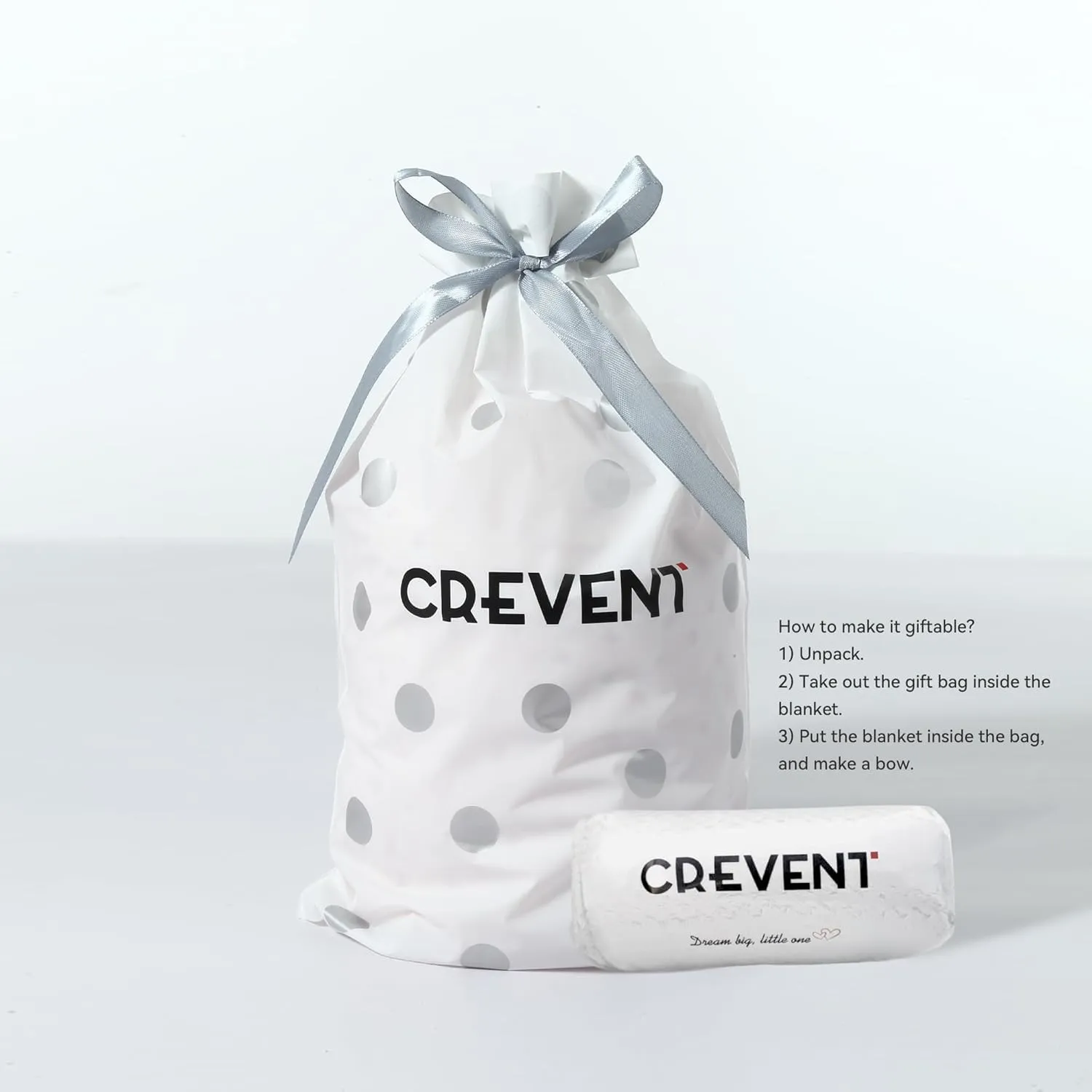 CREVENT Etichette - Coperta di sicurezza per bambini, morbida coperta sensoriale, ottima idea regalo per compleanno e baby shower, 24 x 24 cm, verde - immagine 4
