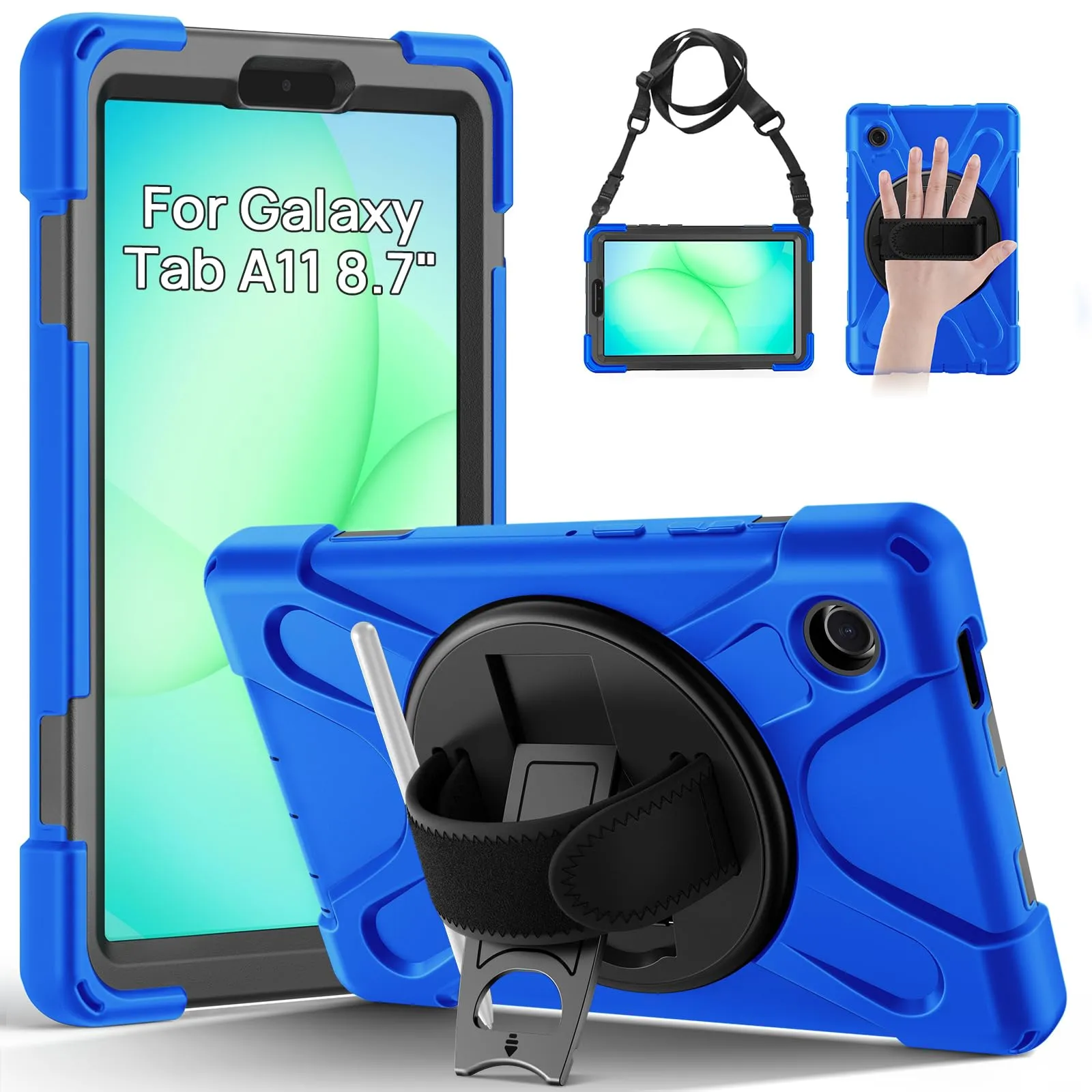 Gerutek Cover per Samsung Galaxy Tab A11 8,7 Pollici 2025, Blu - immagine 1