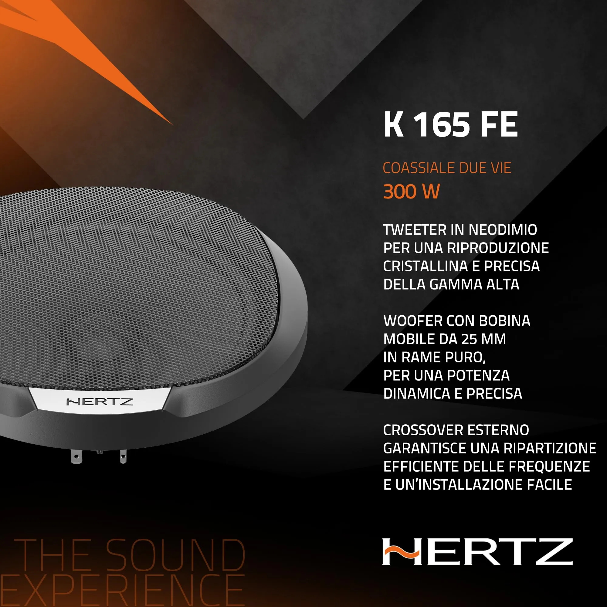 Hertz K 165 Fan Edition kit 2 vie 165 mm 300W picco - immagine 4