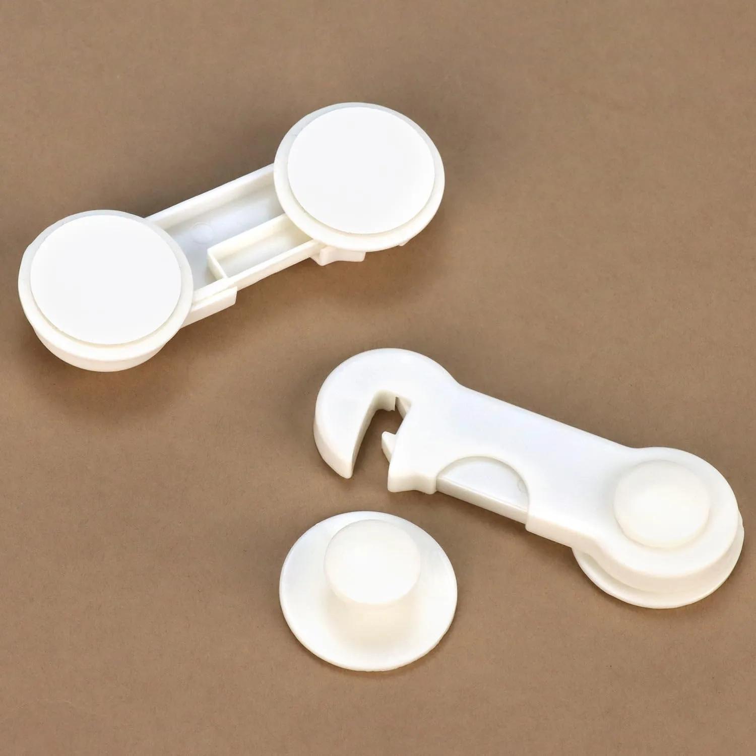 QWORK® 12 Pezzi Blocca sicurezza per Armadietto, Cassetti, Frigoriferi - Sicurezza Domestica in ABS Durevole - immagine 5