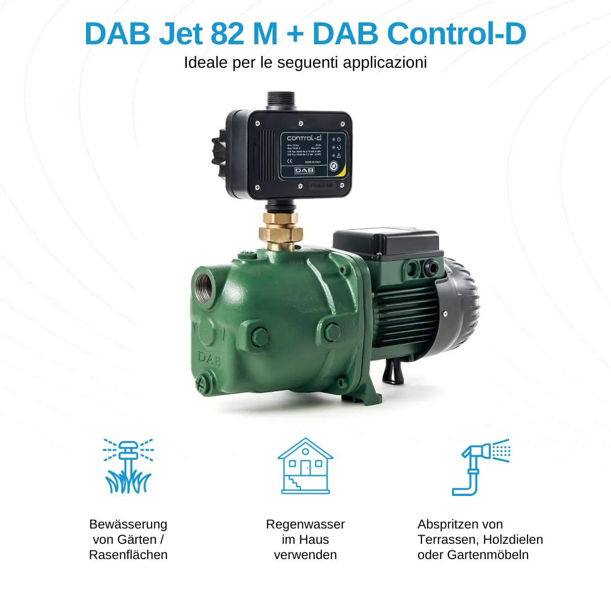 Pompa di pressurizzazione DAB Jet 82 M + DAB Control-D - immagine 2
