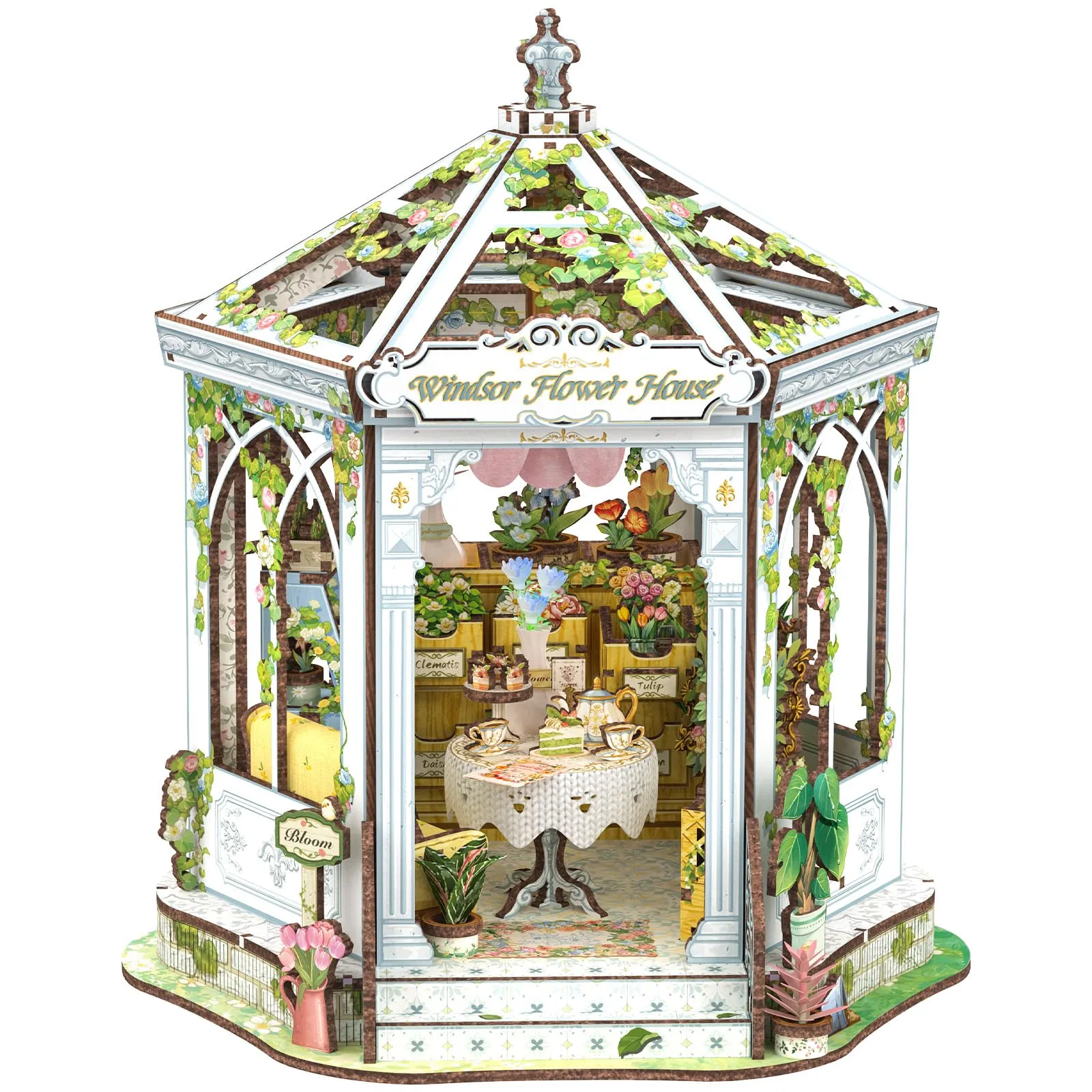 Cutefun DIY Miniature House - Casa delle bambole (Windsor Flower House) - immagine 1