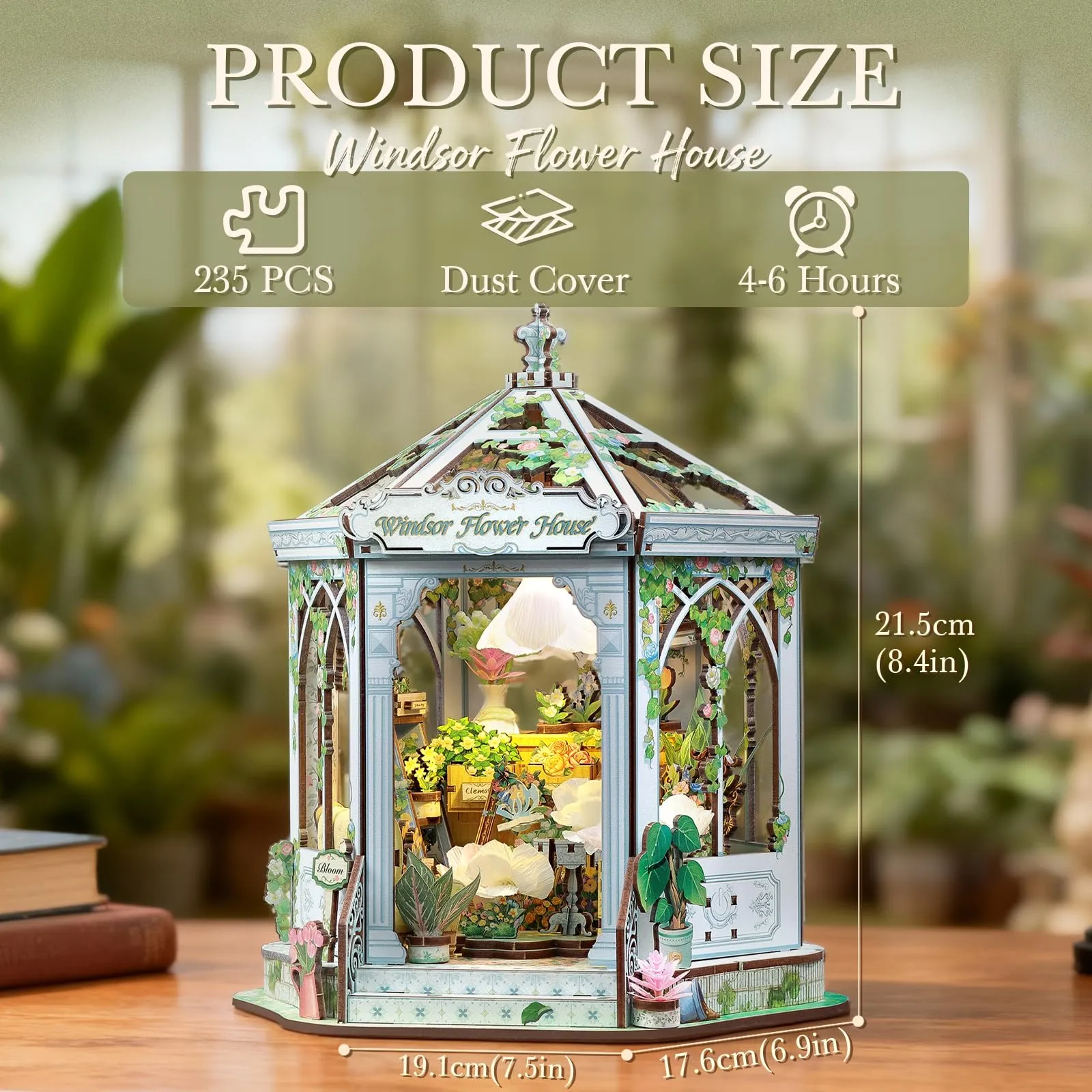 Cutefun DIY Miniature House - Casa delle bambole (Windsor Flower House) - immagine 3
