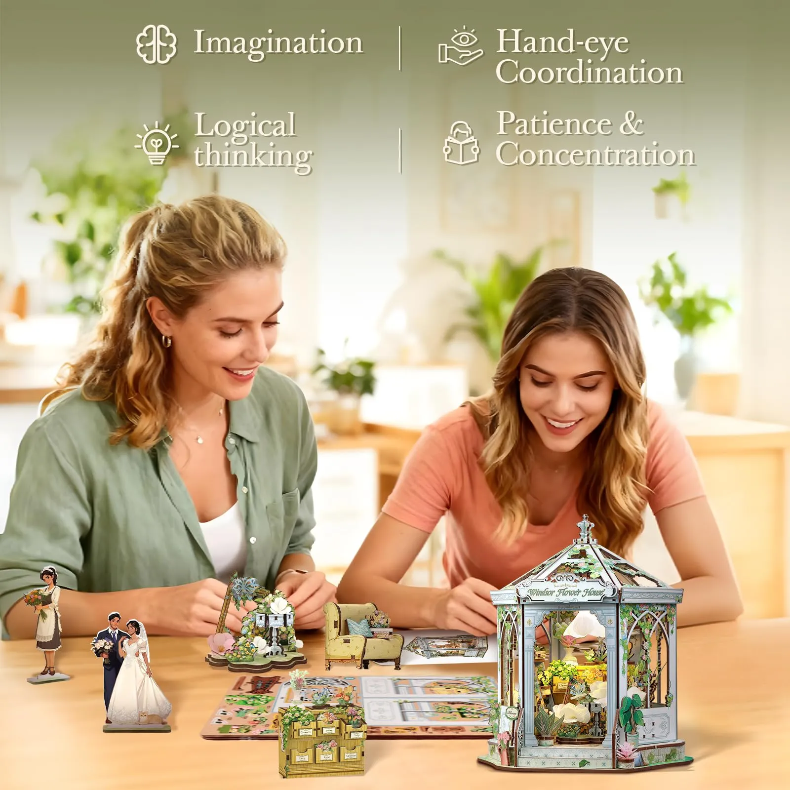 Cutefun DIY Miniature House - Casa delle bambole (Windsor Flower House) - immagine 8
