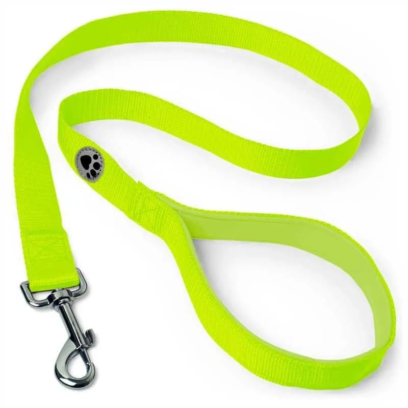 iGadgitz Home U7328 Guinzaglio per Cani Imbottito, Guinzaglio Cane con Maniglia Imbottita - Verde - 122cm (1.22m) - immagine 1